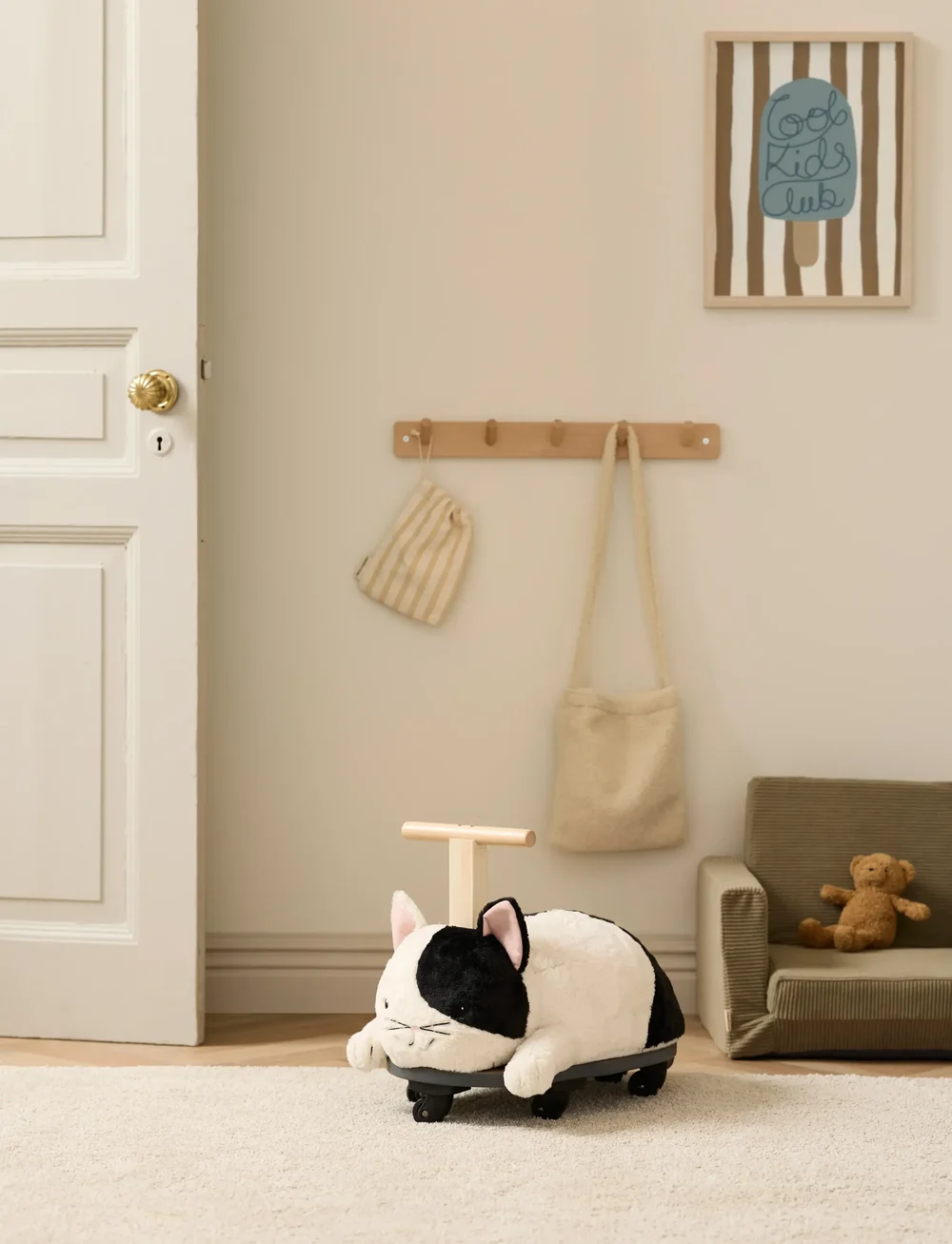 Kid's Concept - Ride along Sture the cat AIDEN - aufsitzspielzeug - white - 5