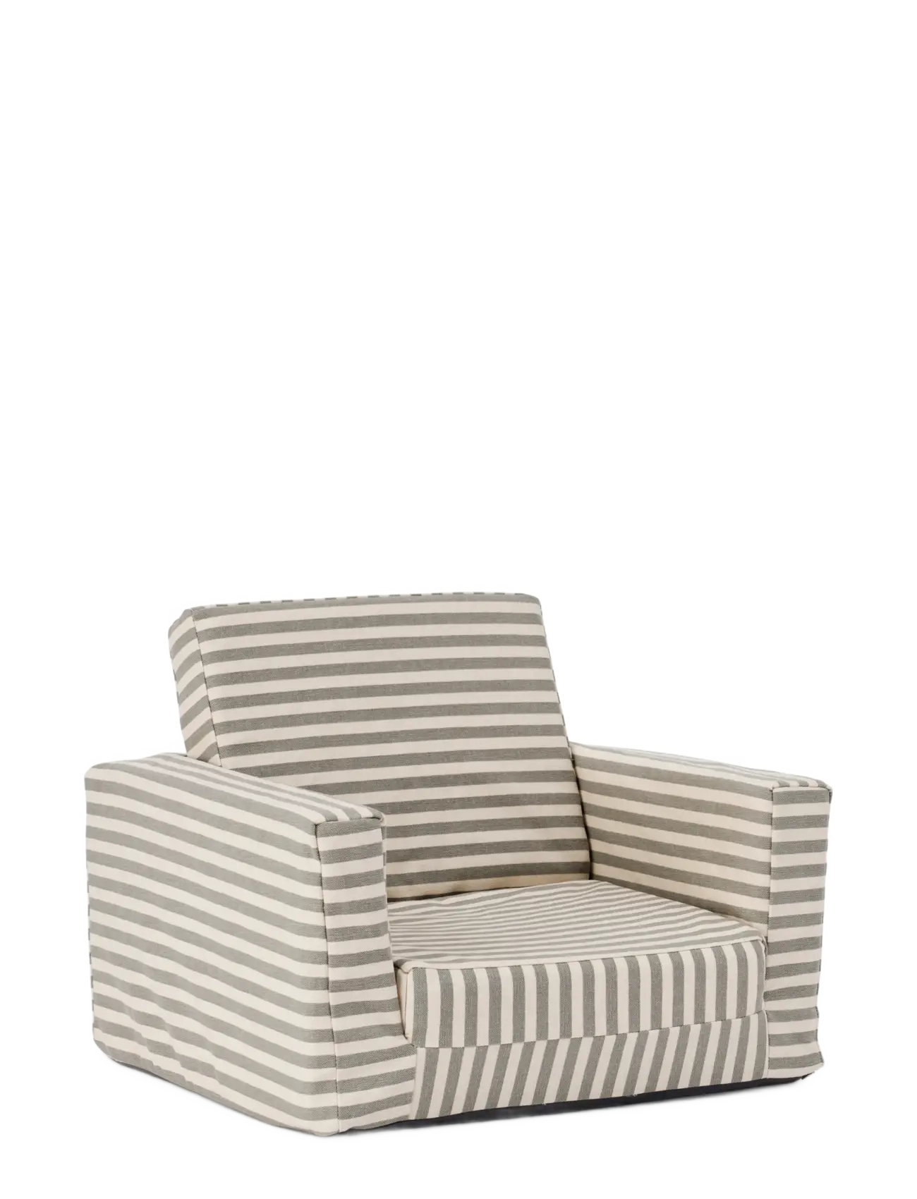 Kid's Concept Armchair Foldable Stripe, Stol & Stools, Grå, Str: ONE SIZE