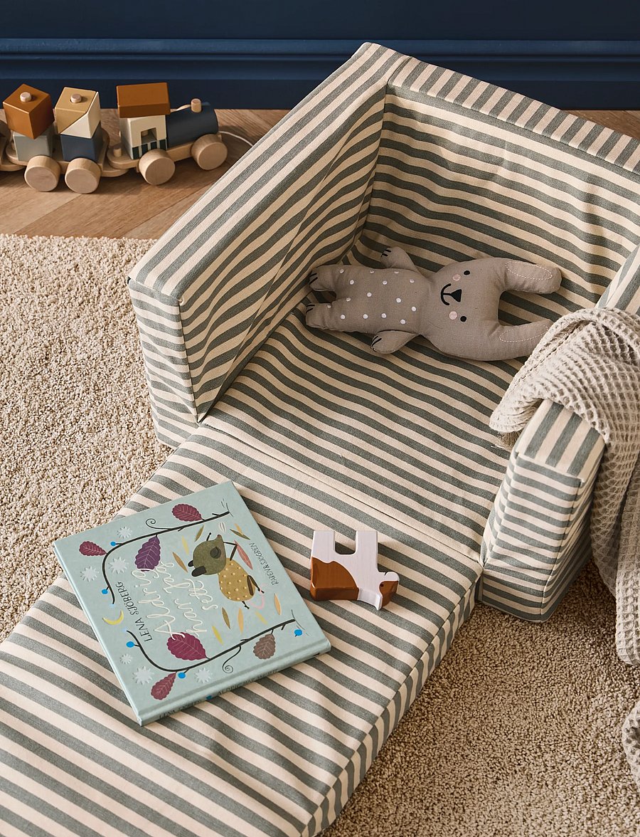 Kid's Concept - Armchair foldable stripe - pufy i fotele - multi - 4