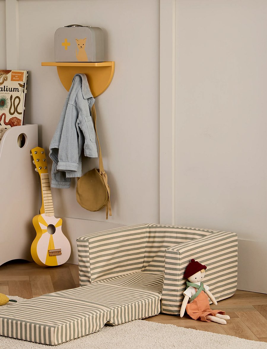 Kid's Concept - Armchair foldable stripe - pufy i fotele - multi - 5