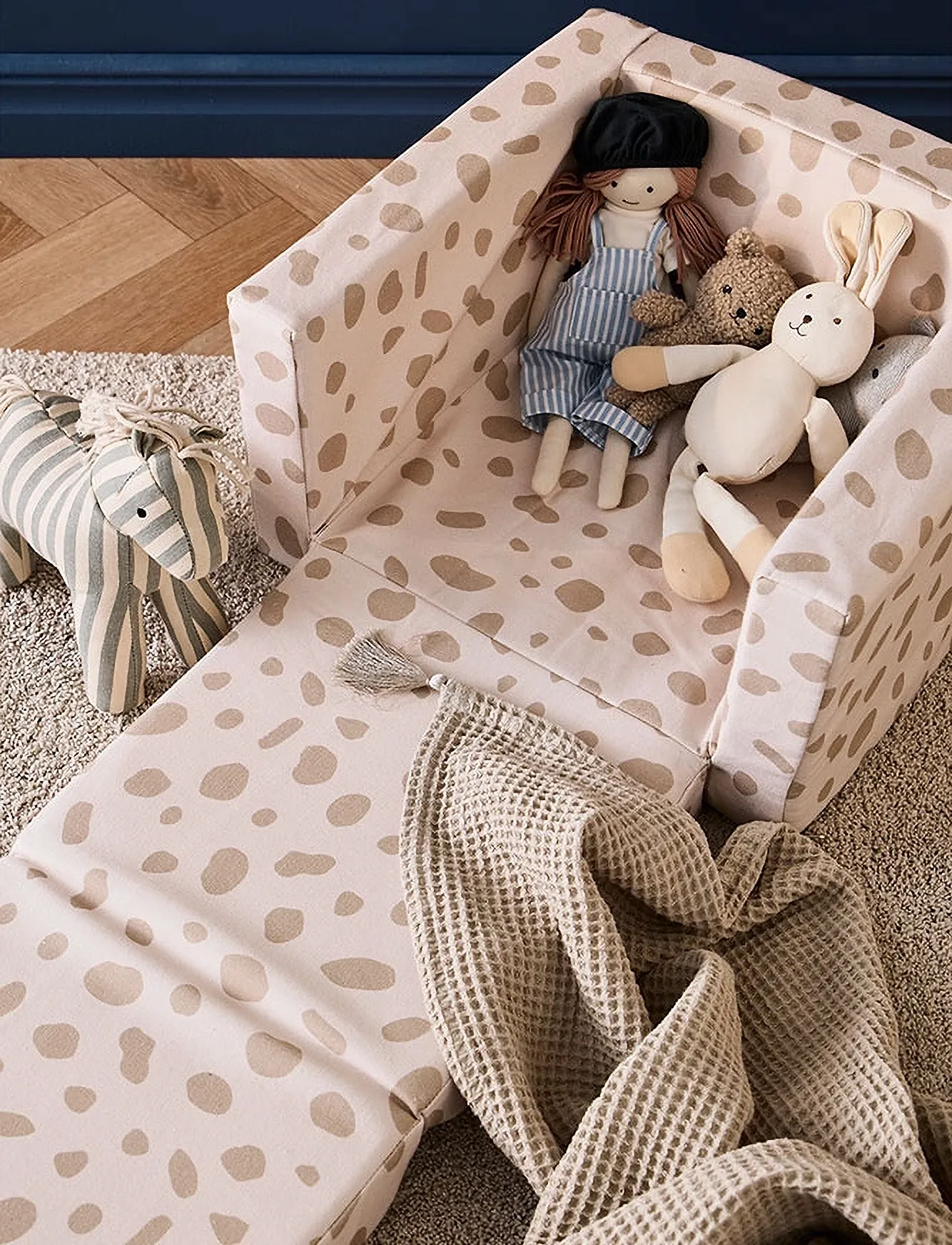 Kid's Concept - Armchair foldable dot - poufs & lehnstühle - multi - 4