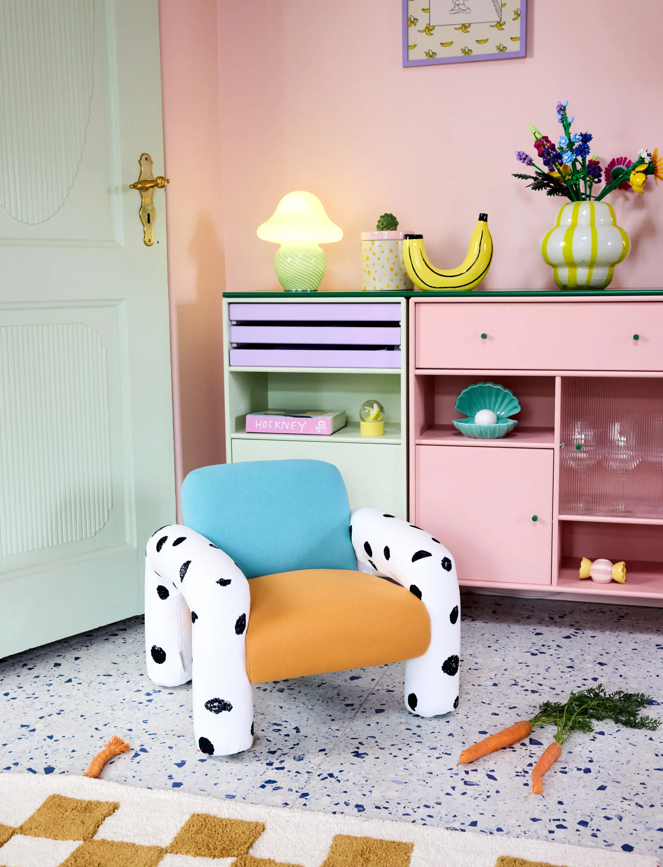 Kid's Concept Armchair Pippi, Stol & Stools, Orange, Str: ONE SIZE