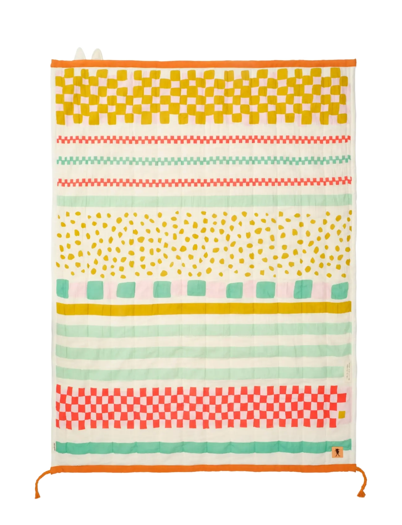 Kid's Concept Bed Blanket 130X170 Pippi, Blankets & Quilts, Multi/mønstret, Str: ONE SIZE