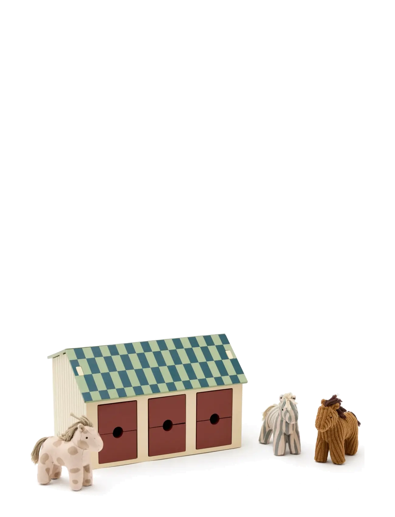 Kid's Concept Stable with horses - Eläimet - MULTI / cream