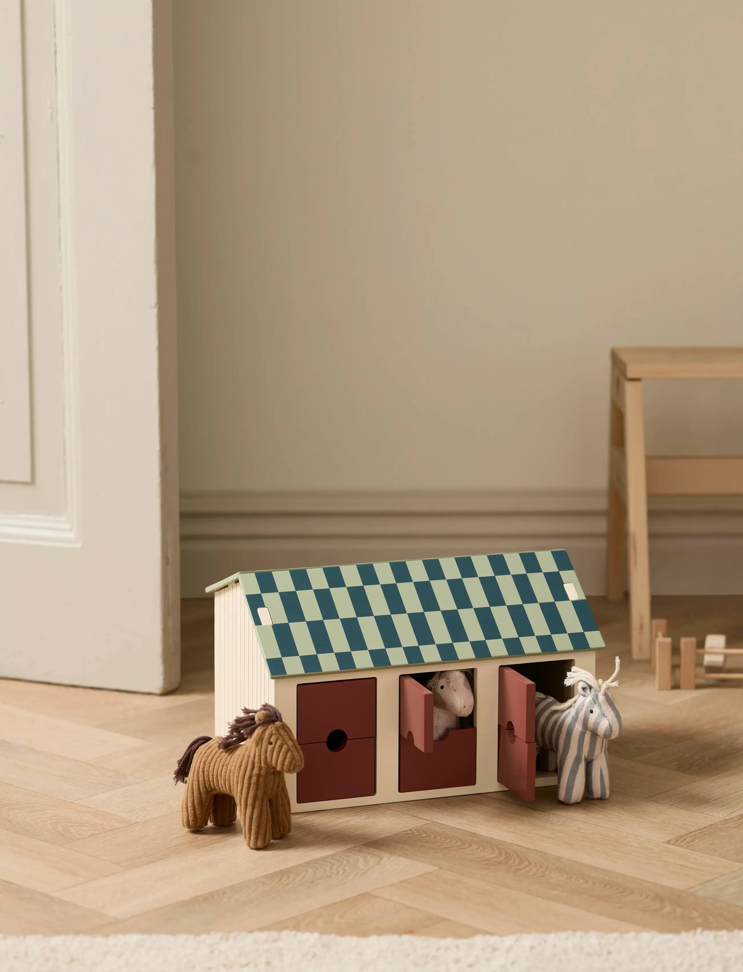 Kid's Concept Stable With Horses, One Size, Playsets & Action Figures, Creme - Animals, Kinder