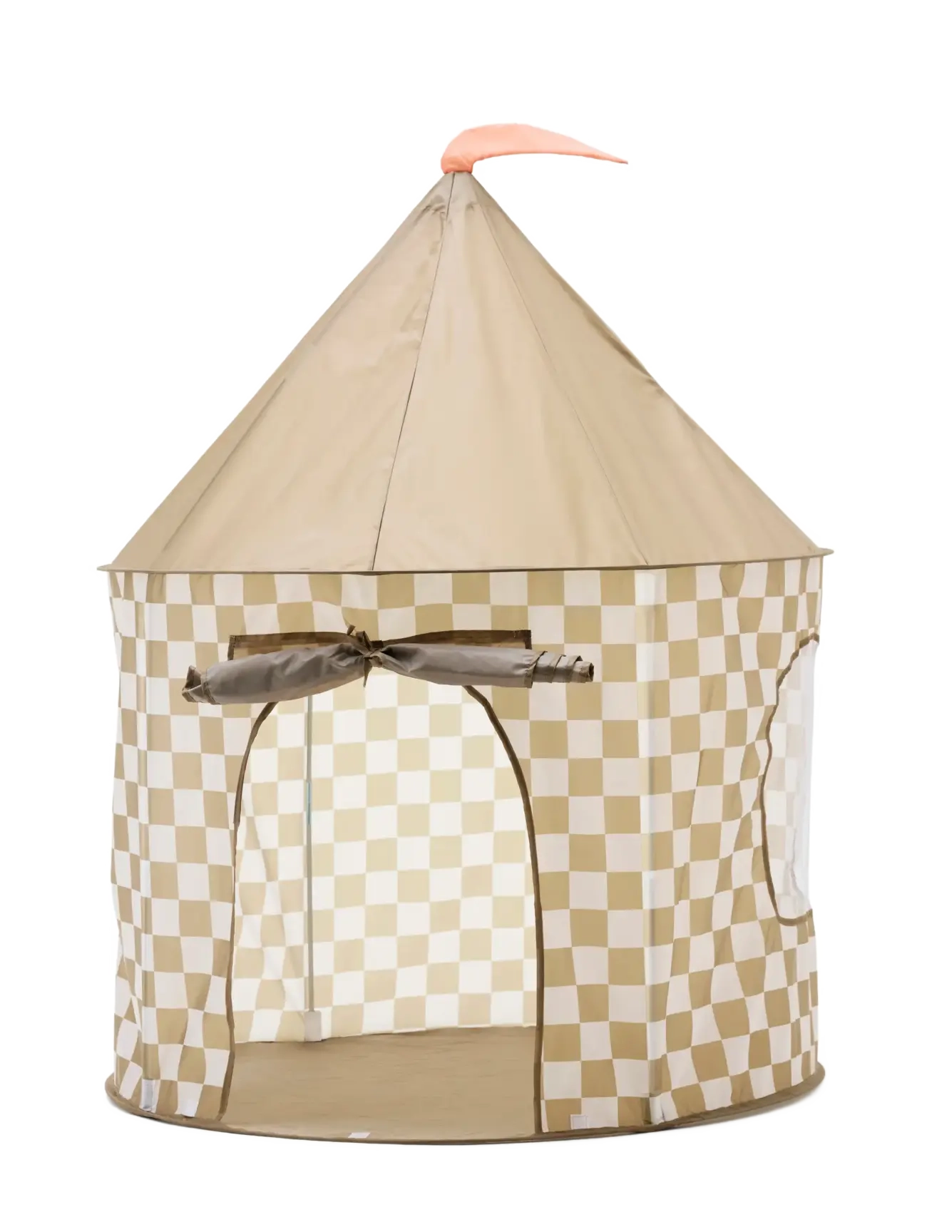 Kid's Concept Tent check khaki - Mänguasjad - MULTI / cream