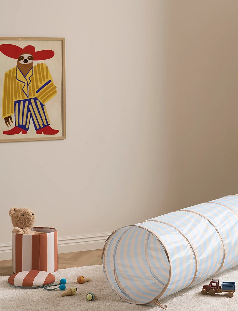 Kid's Concept - Tunnel stripe light blue - vaikiški tuneliai - multi - 0
