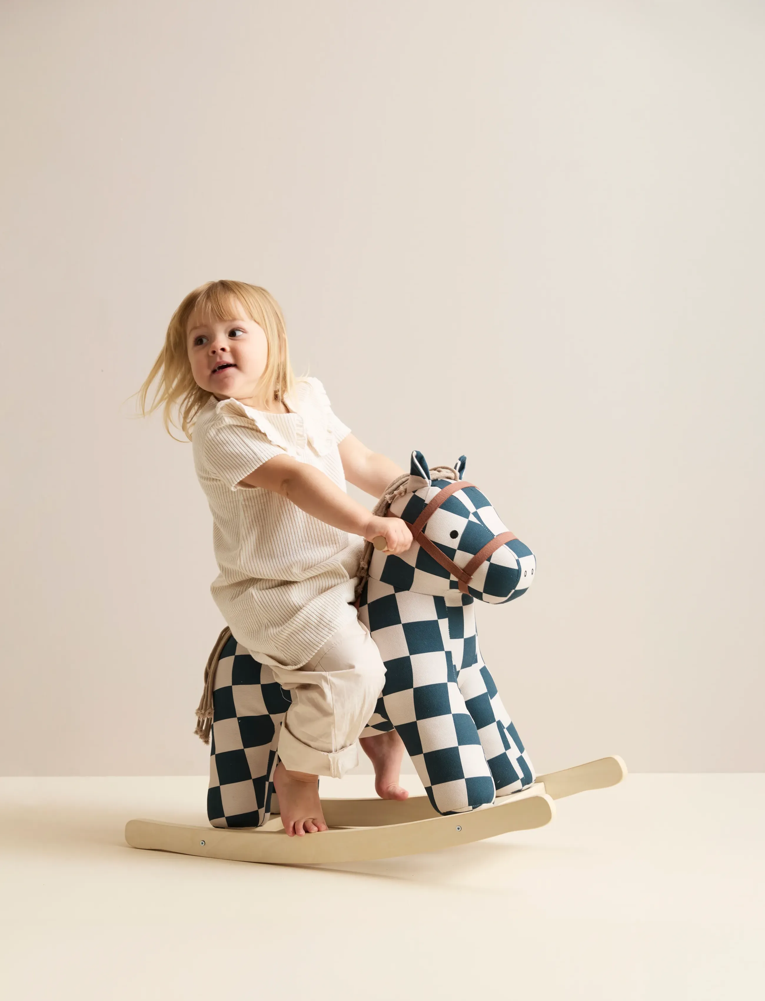 Kid's Concept Rocking Horse Miro, One Size, Spielzeug, Creme - Kinder