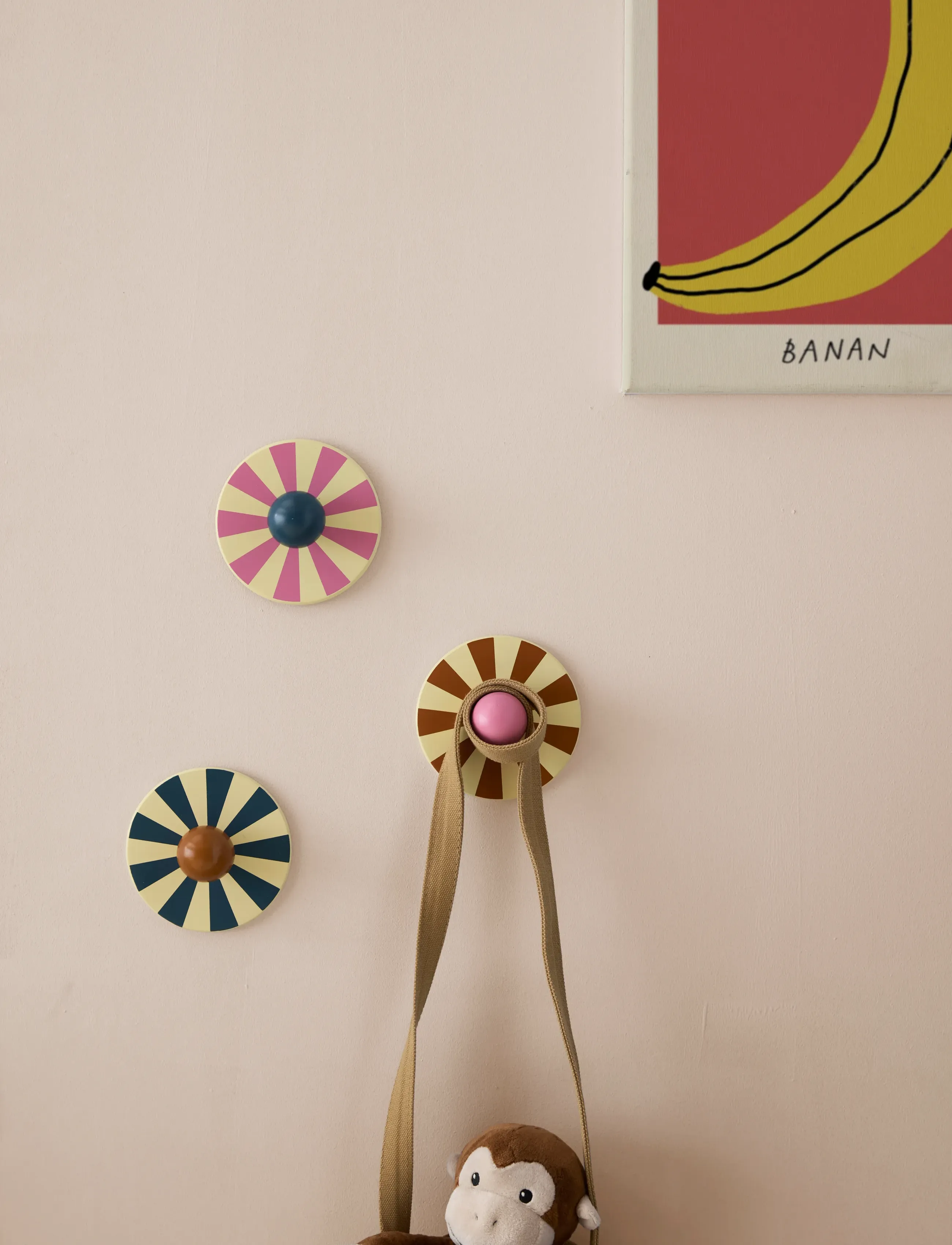 Kid's Concept Hooks Circus 3Pcs, One Size, Storage, Mehrfarbig/gemustert - & Hangers, Kinder