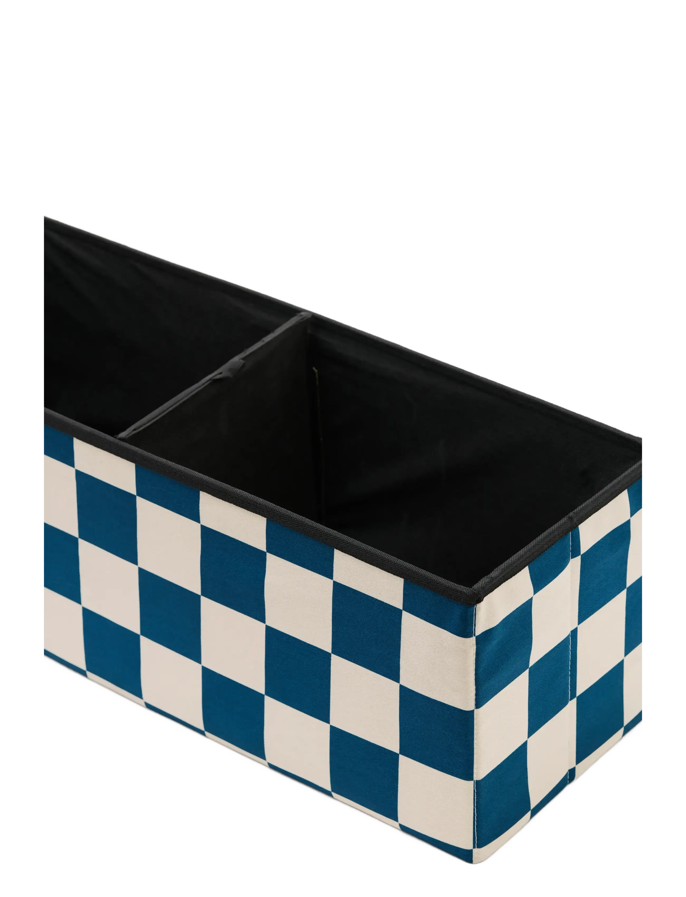 Kid's Concept - Pouffe with storage check teal 80 cm - multi - 2