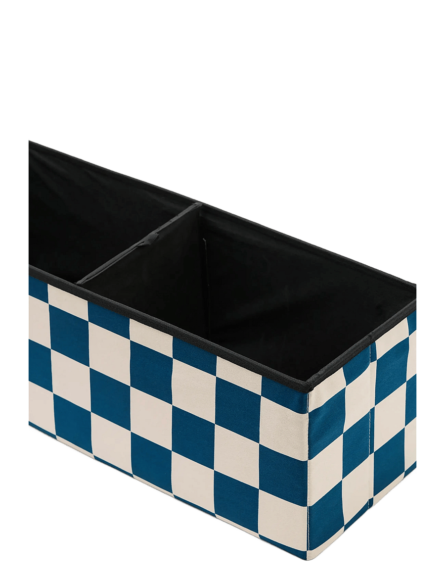Kid's Concept - Pouffe with storage check teal 80 cm - multi - 2