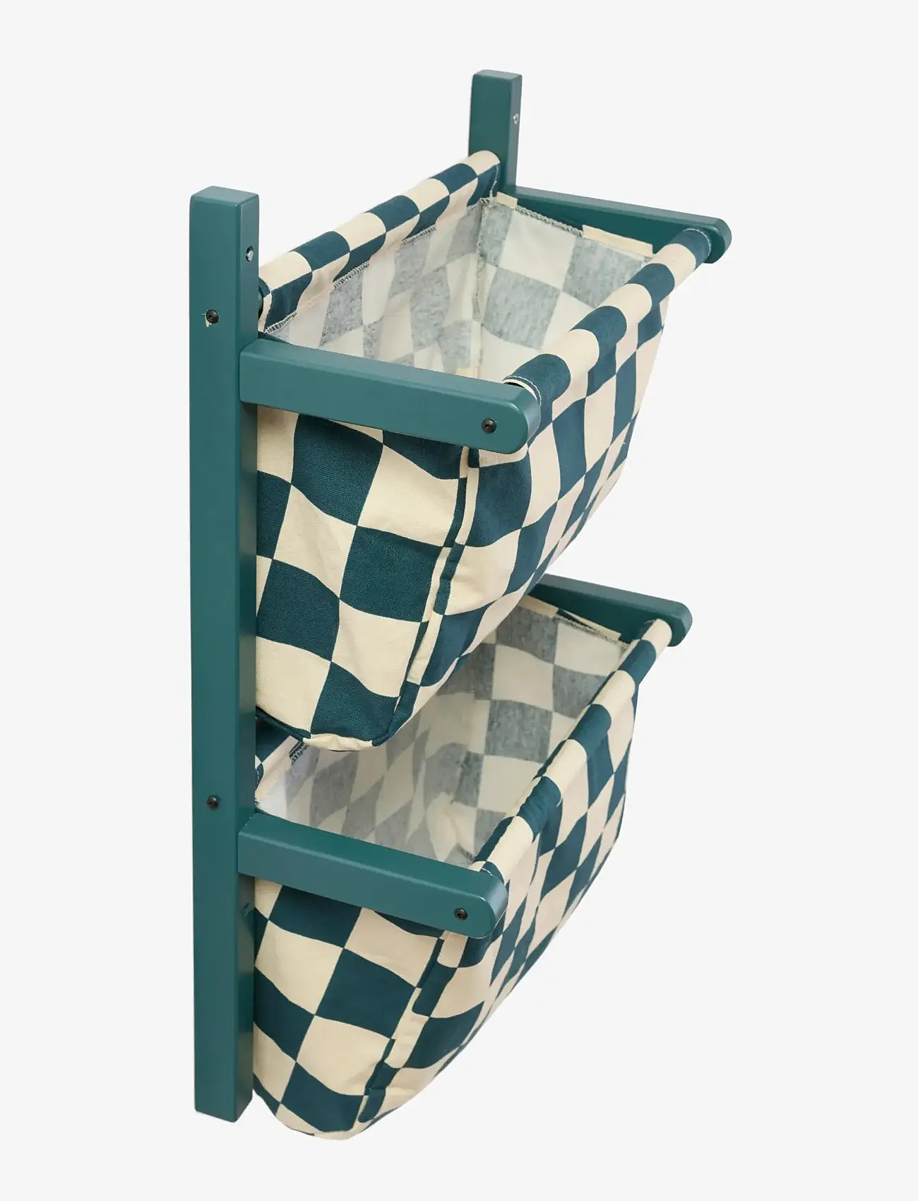 Kid's Concept - Wall storage textile check teal - hoiukorvid - multi - 1