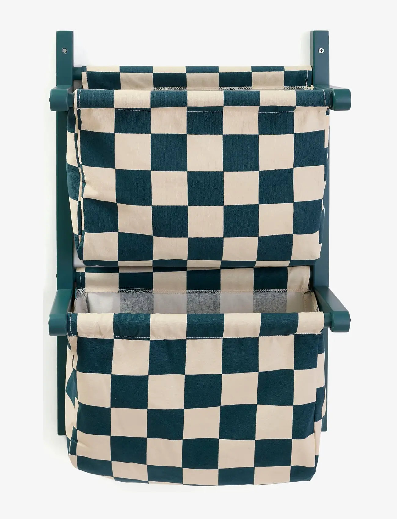 Kid's Concept - Wall storage textile check teal - hoiukorvid - multi - 2