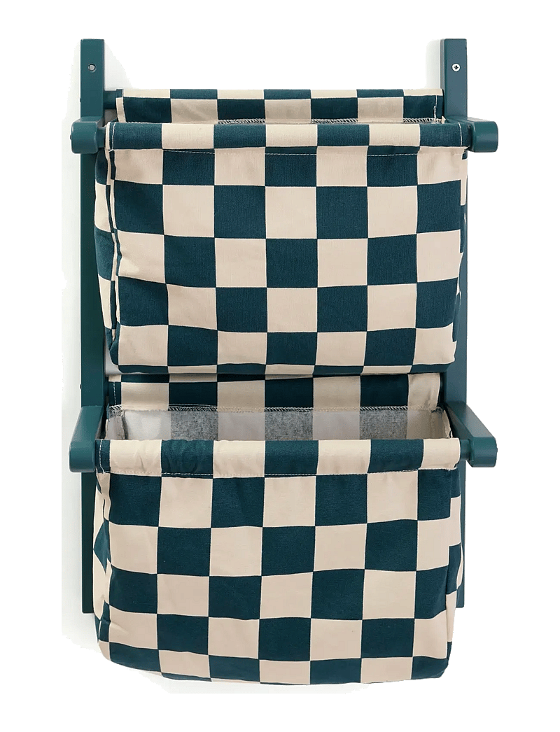 Kid's Concept - Wall storage textile check teal - hoiukorvid - multi - 2