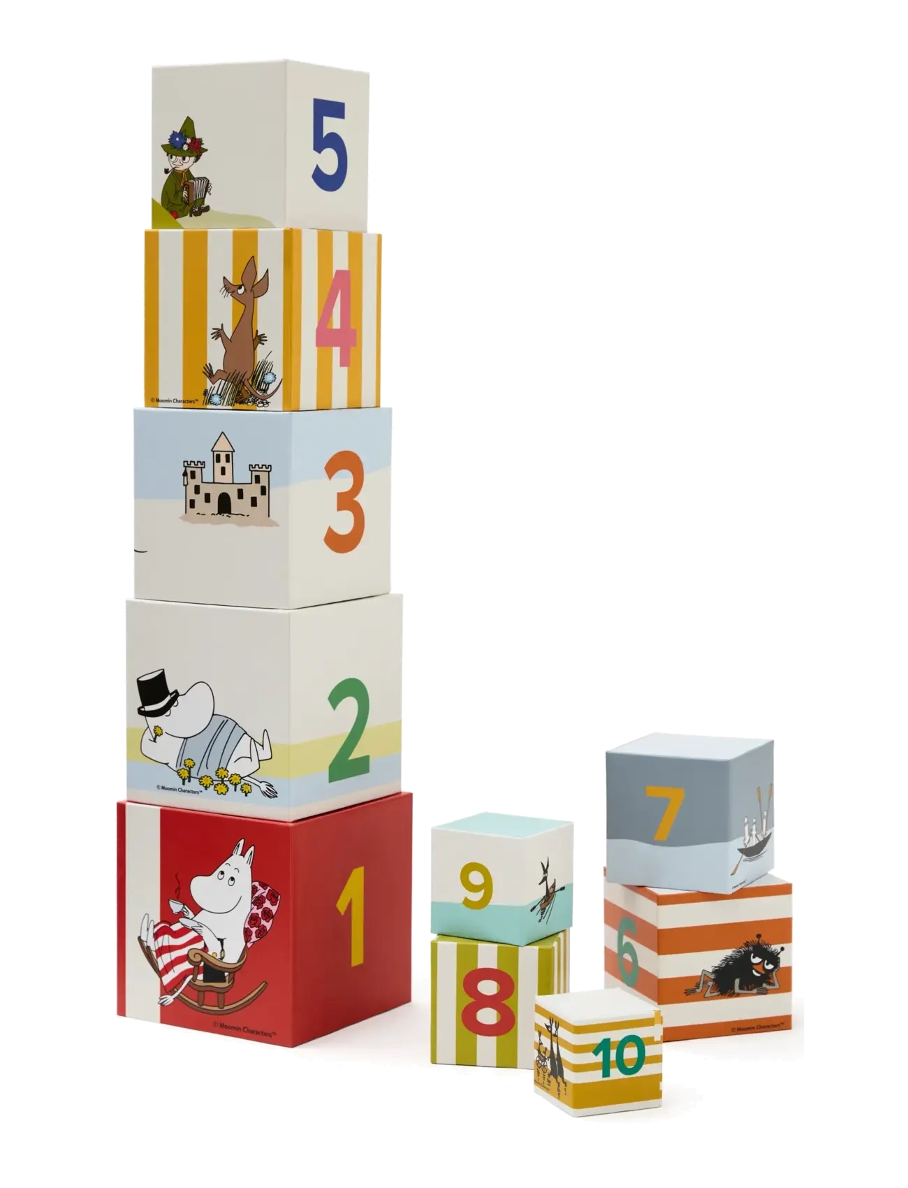 Kid's Concept Stacking cubes MOOMIN - Babyprodukter - MULTI / white