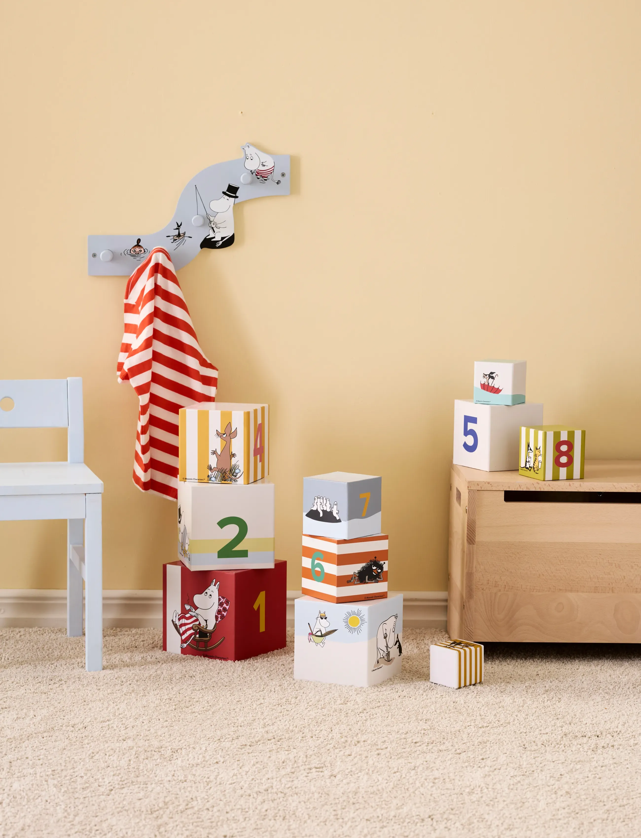 Kid's Concept - Stacking cubes MOOMIN - stackable blocks - multi - 3