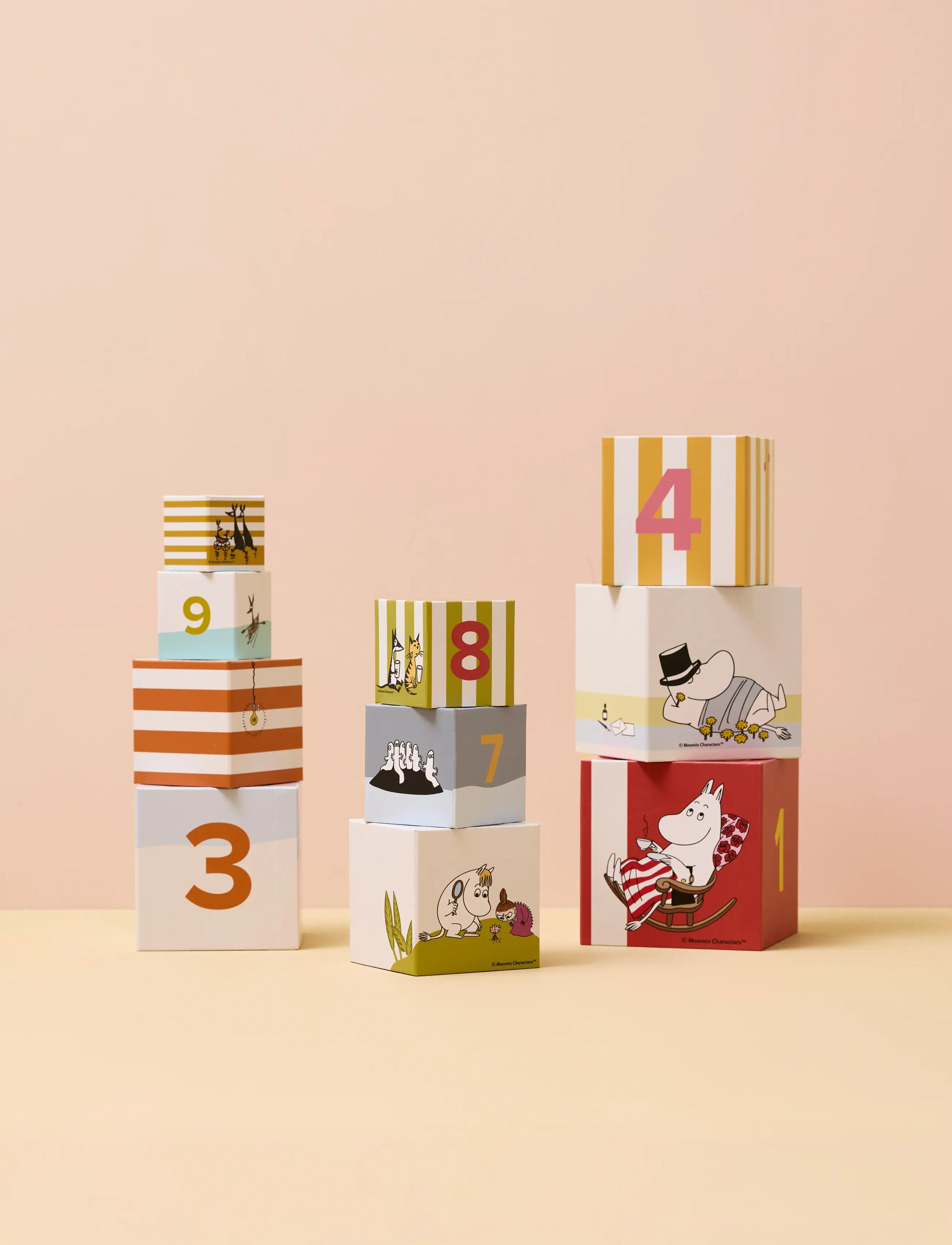Kid's Concept - Stacking cubes MOOMIN - stackable blocks - multi - 4