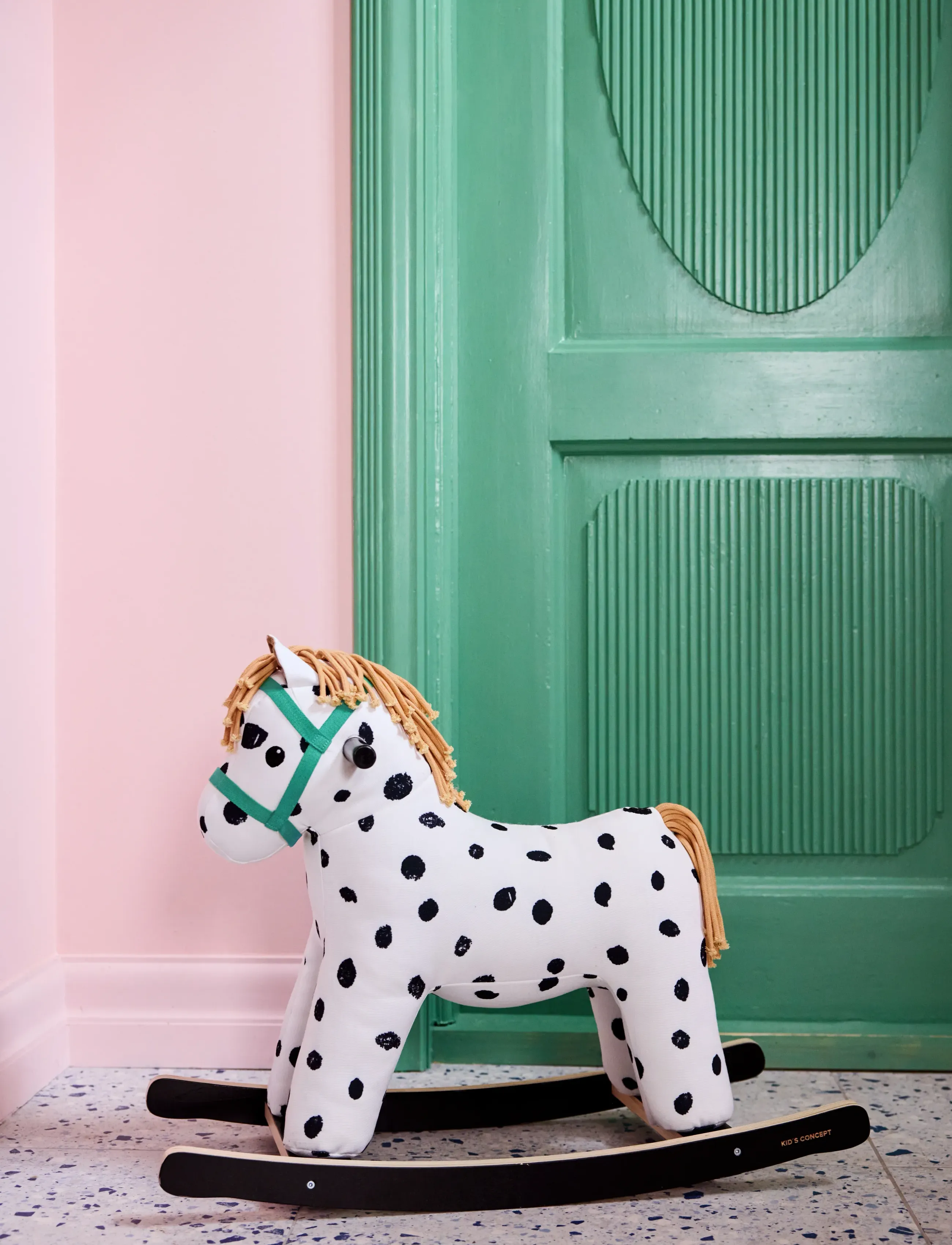 Kid's Concept Rocking Horse Pippi, One Size, Spielzeug, Schwarz - Kinder