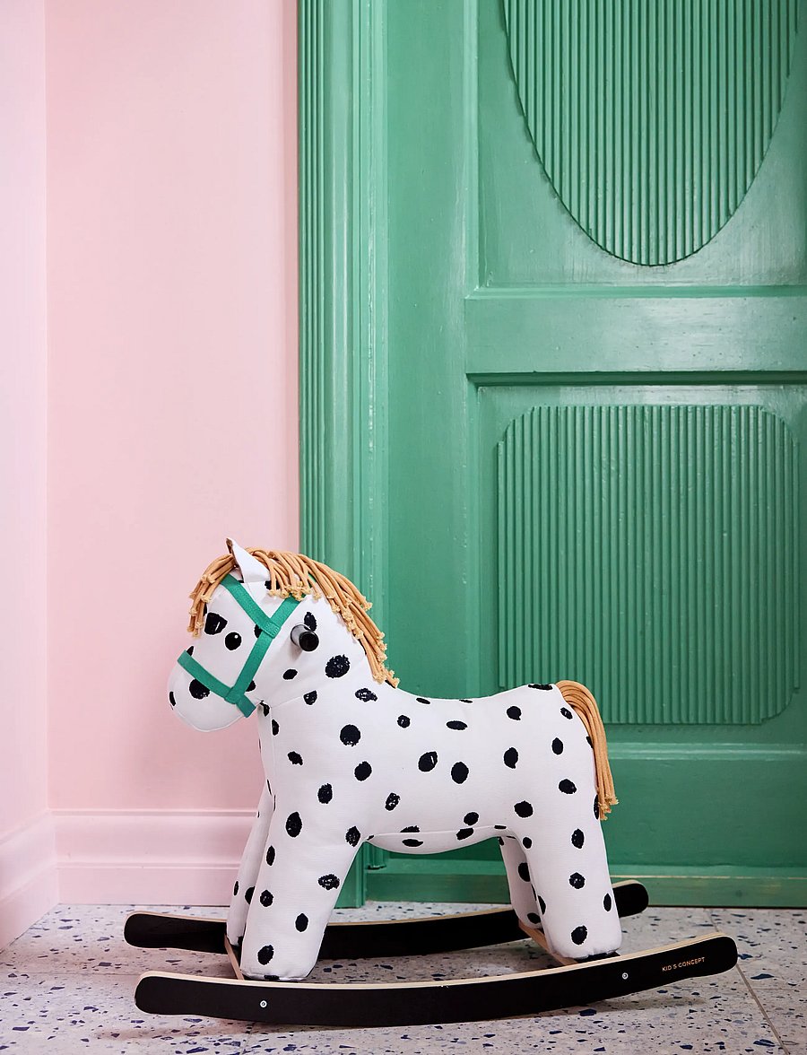 Kid's Concept - Rocking horse Pippi - gungdjur - multi - 0