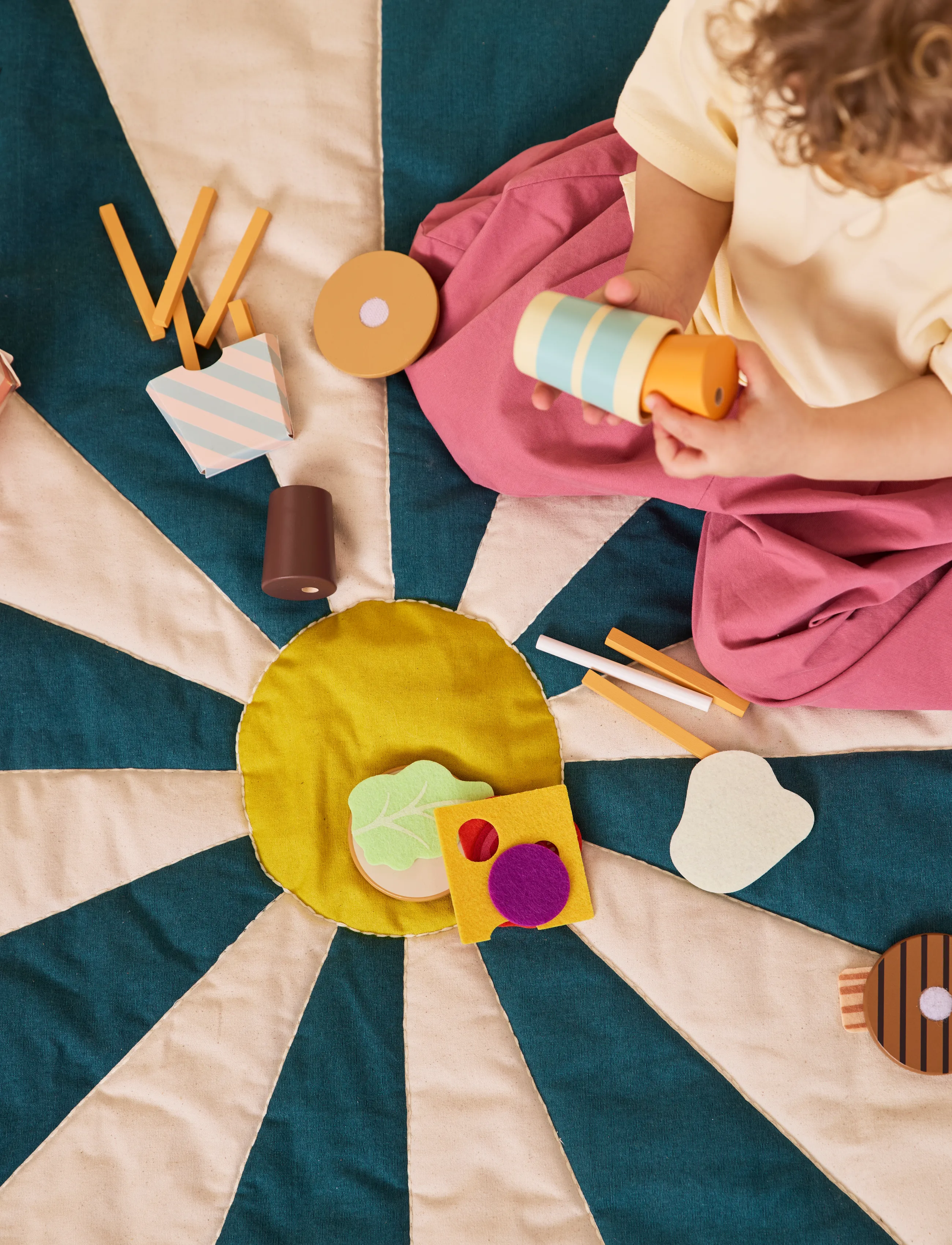Kid's Concept Hamburger Menu Play Set, One Size, Multi/patterned, Legetøjskøkken Og Tilbehør > Legetøjsmad Og -Kager, Børn