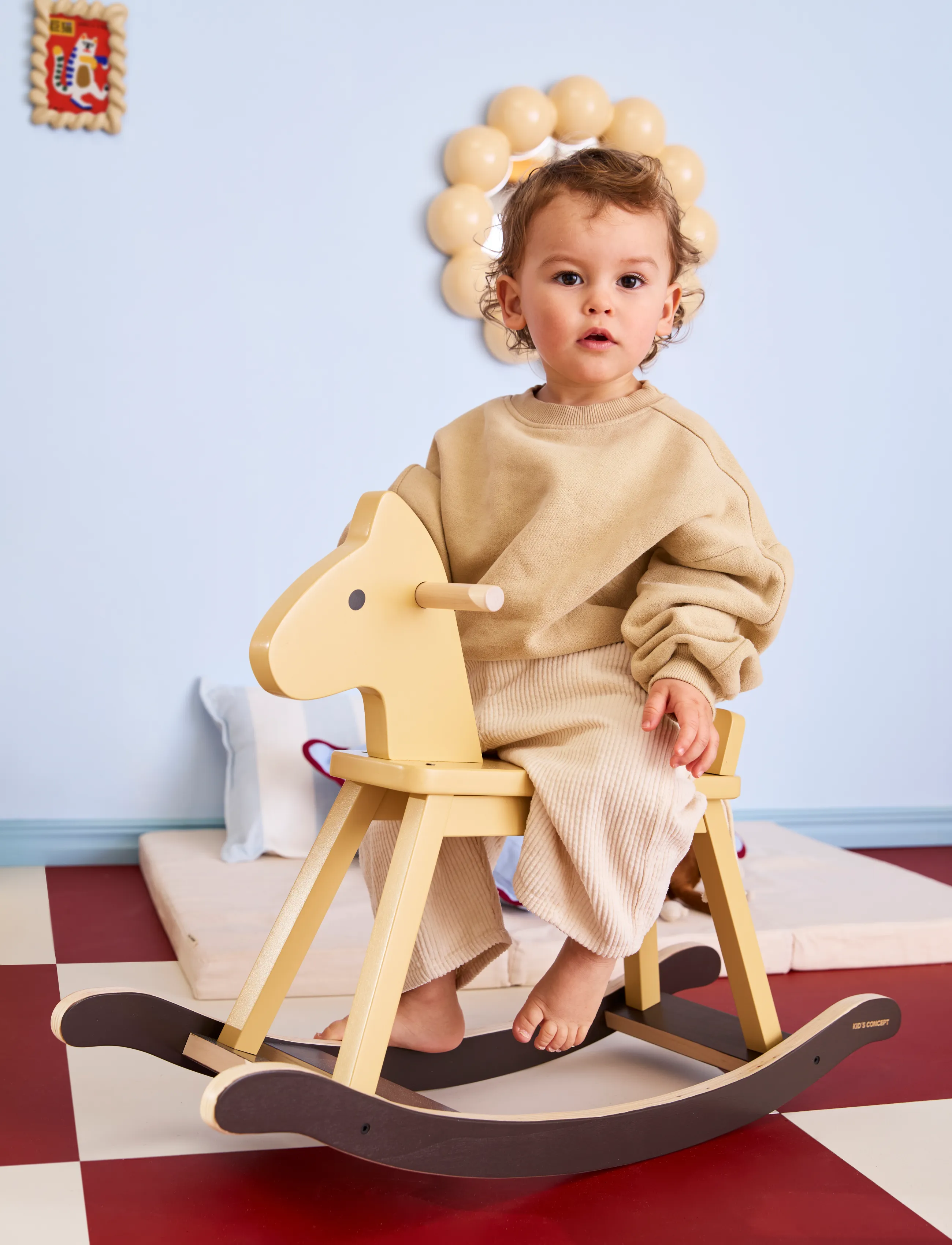 Kid's Concept Rocking Horse Honey Yellow, One Size, Yellow, Legetøj > Rocking Legetøj, Børn