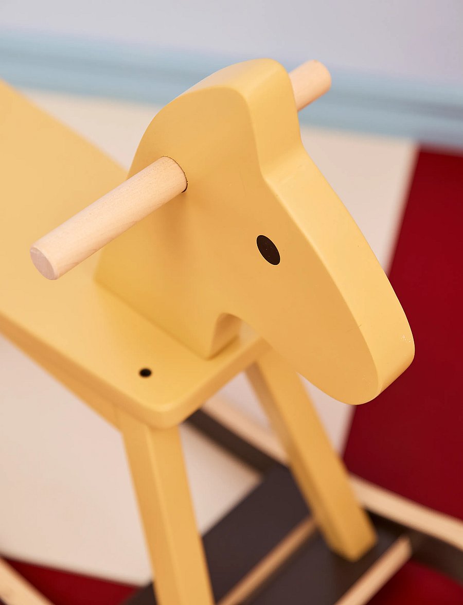 Kid's Concept - Rocking horse honey yellow - mustard yellow - 4