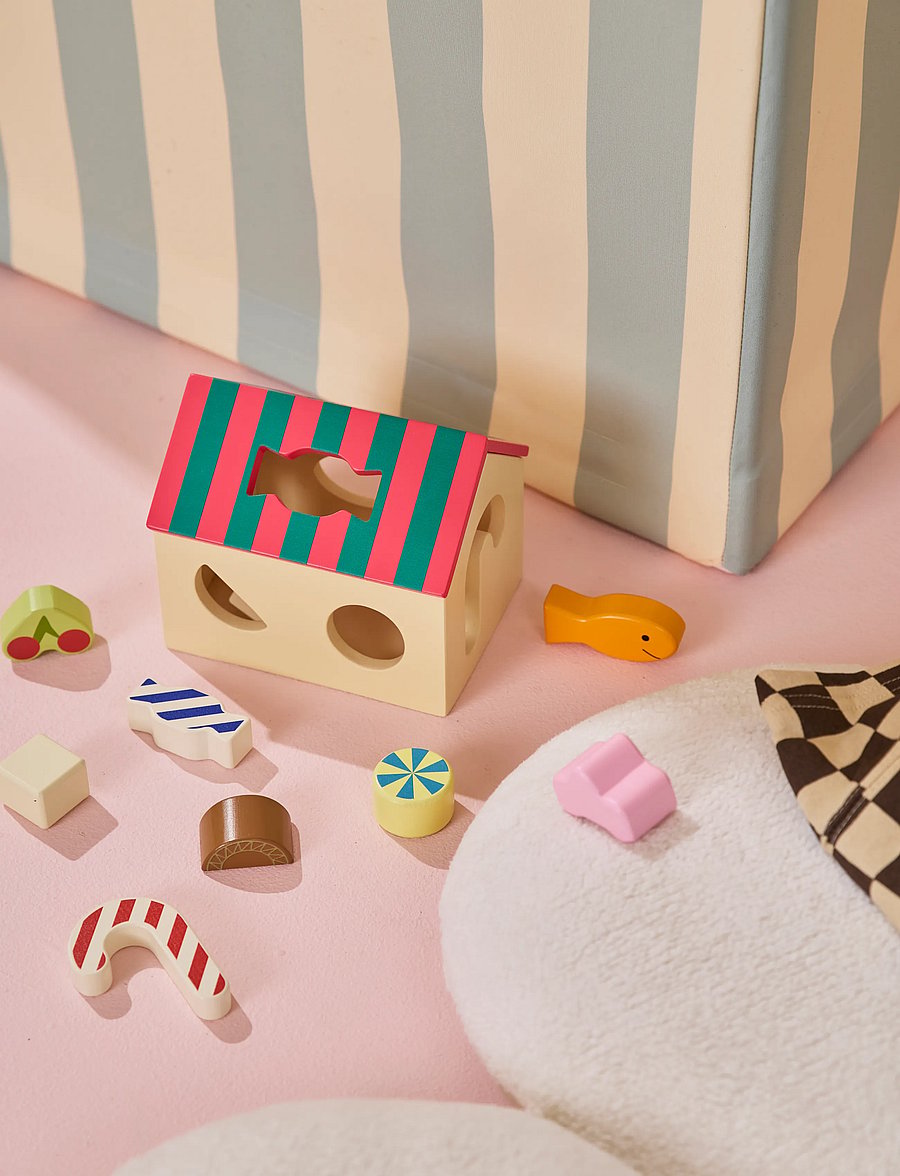 Kid's Concept - Sorter box house Swedish Candy - multi - 4