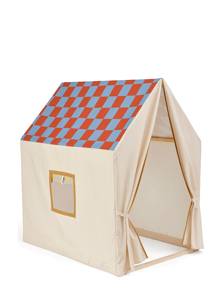 Kid's Concept - Play house tent dusty blue check - multi - 1