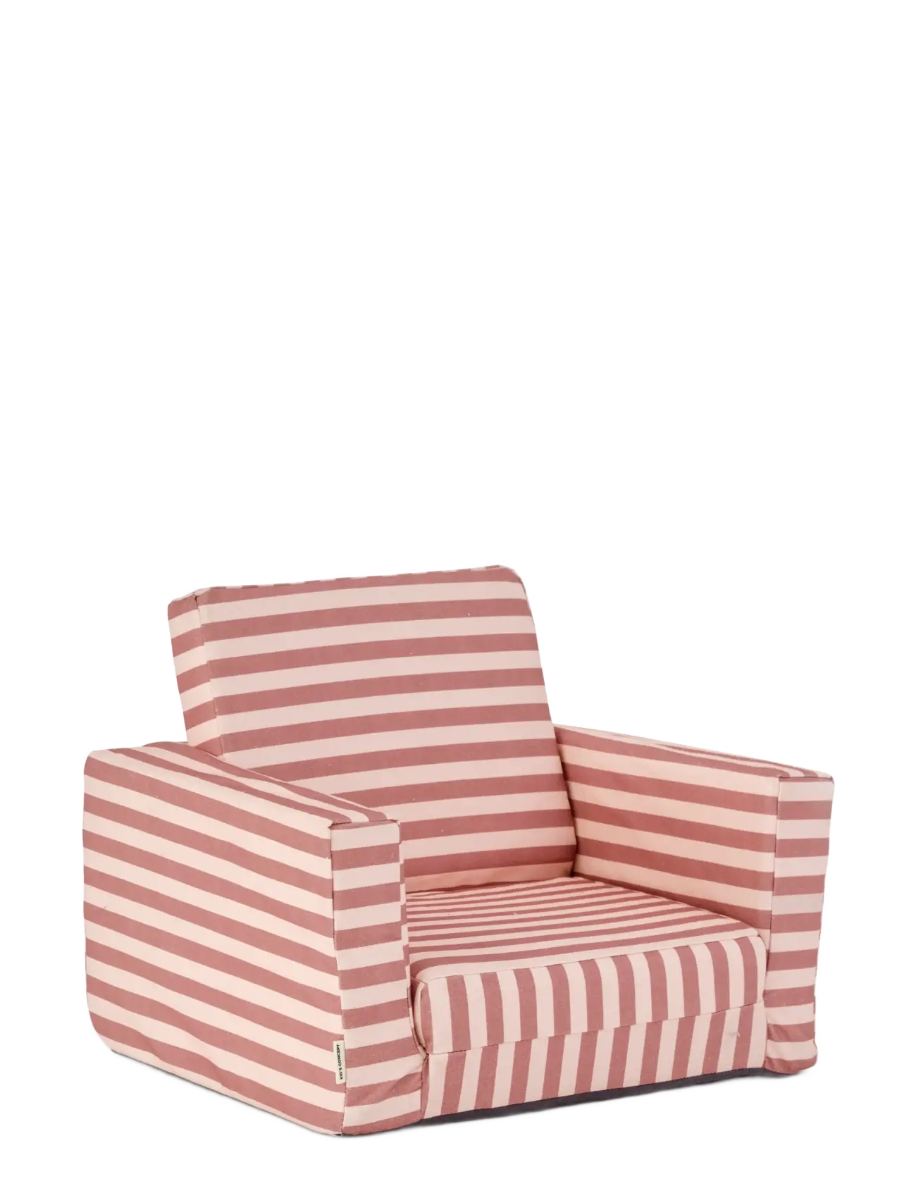 Kid's Concept Armchair Foldable Stripe Clay Pink, Stol & Stools, Pink, Str: ONE SIZE