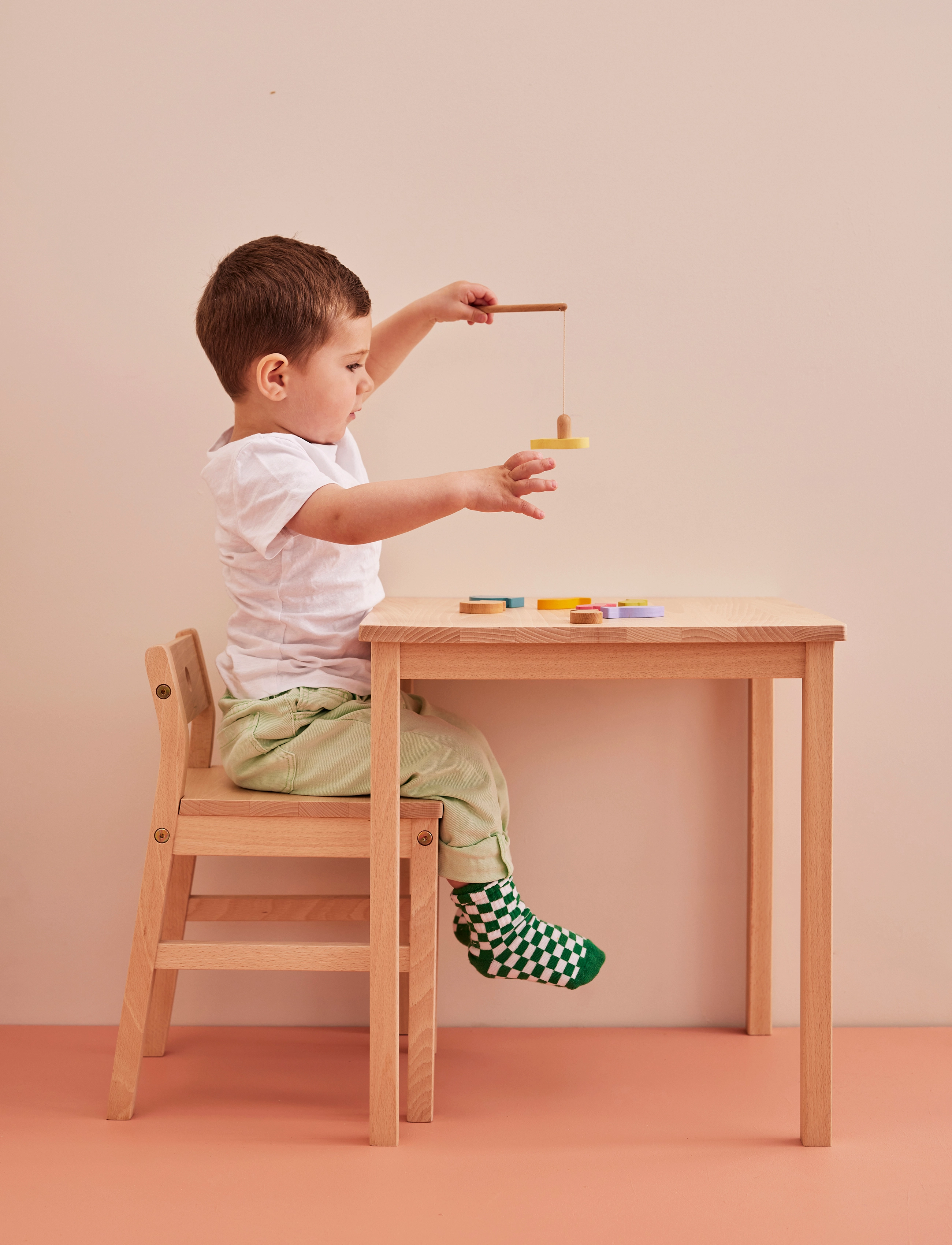 Kid's Concept Table & Chair Saga, One Size, Furniture, Beige - Kids Bedroom Sets, Kinder