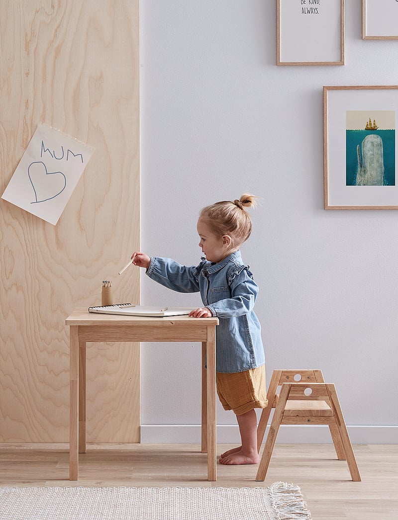 Kid's Concept - Table & Adjustable stool - möbel - nature - 1