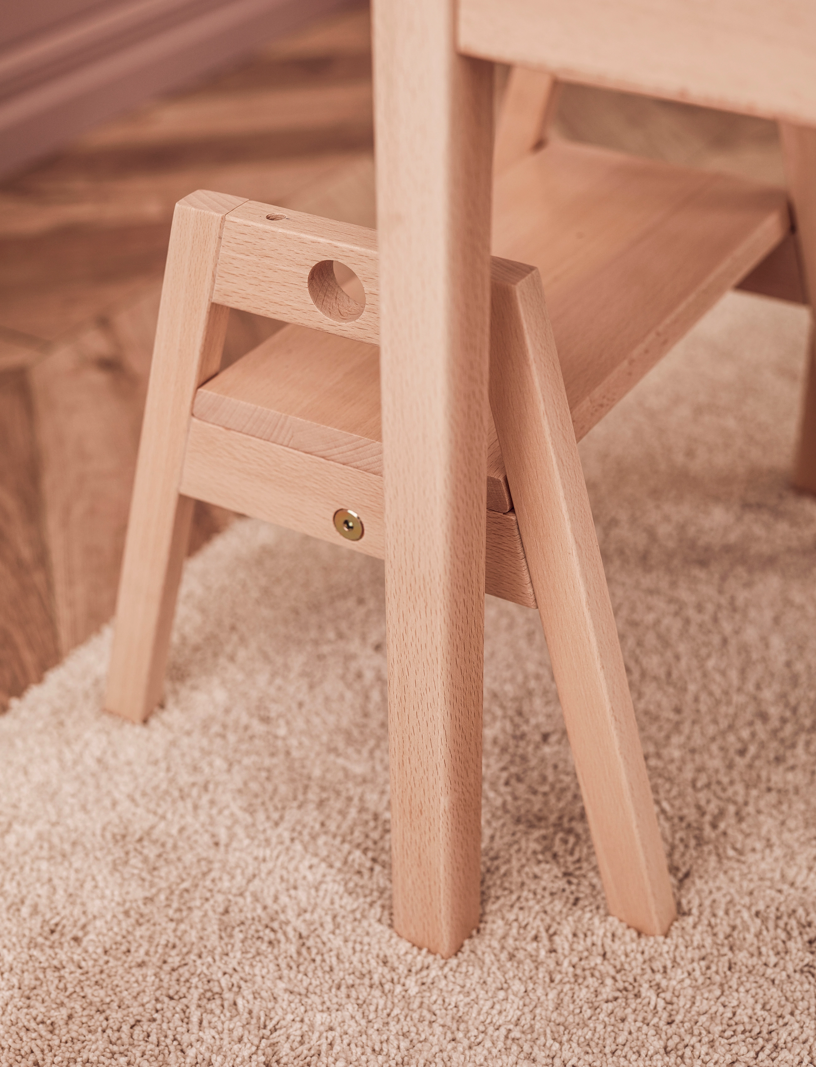 Kid's Concept - Table & Adjustable stool - kids bedroom sets - nature - 4