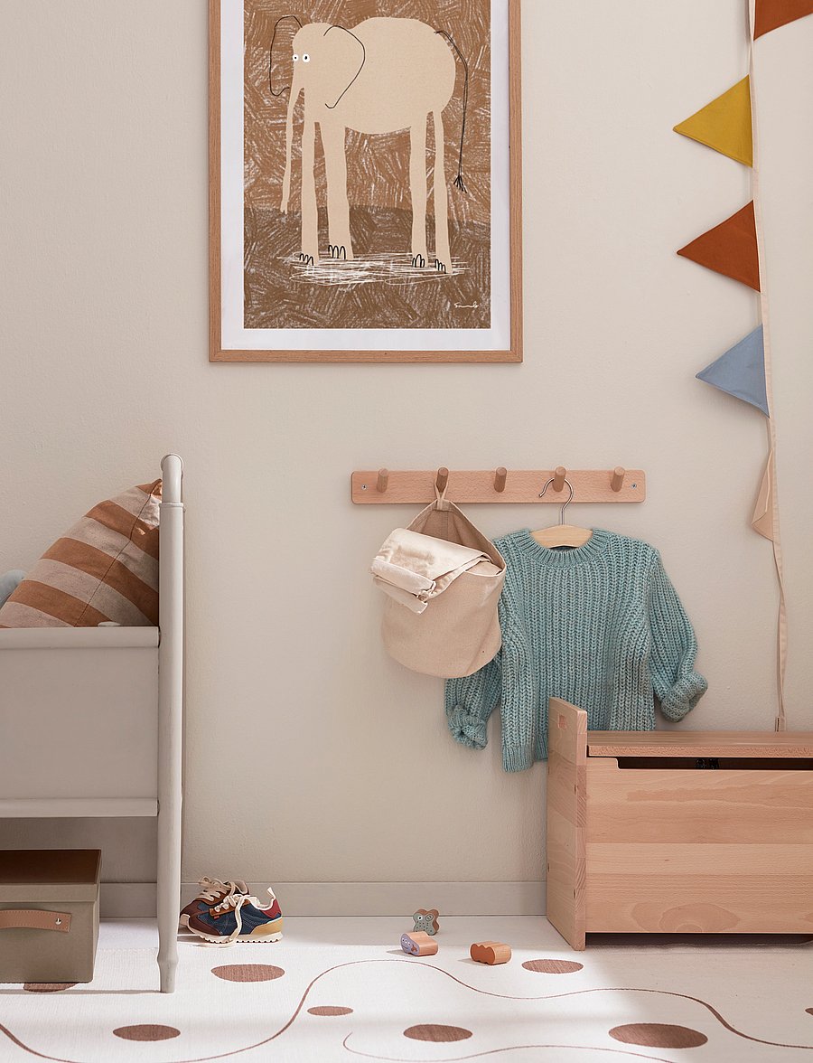 Kid's Concept - Chest & Hookboard Saga - laste magamistoakomplektid - nature - 0