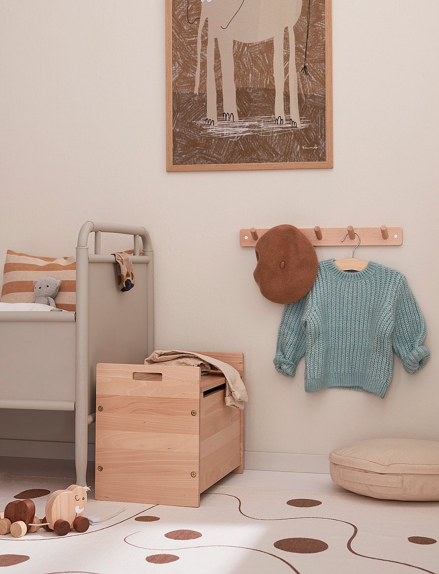 Kid's Concept - Chest & Hookboard Saga - laste magamistoakomplektid - nature - 2