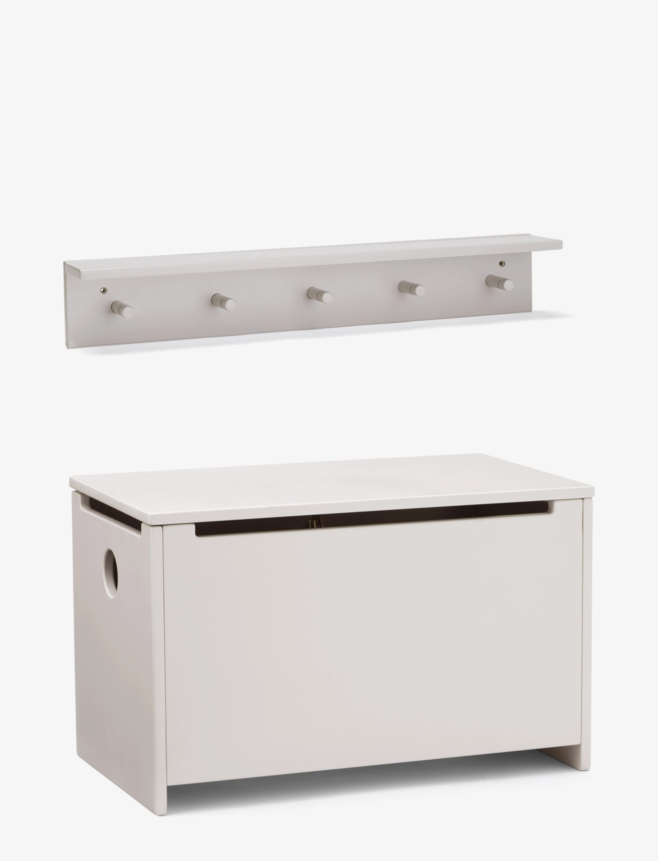 Kid's Concept Chest grey & Hookboard grey - Mööbel - GREY / grey
