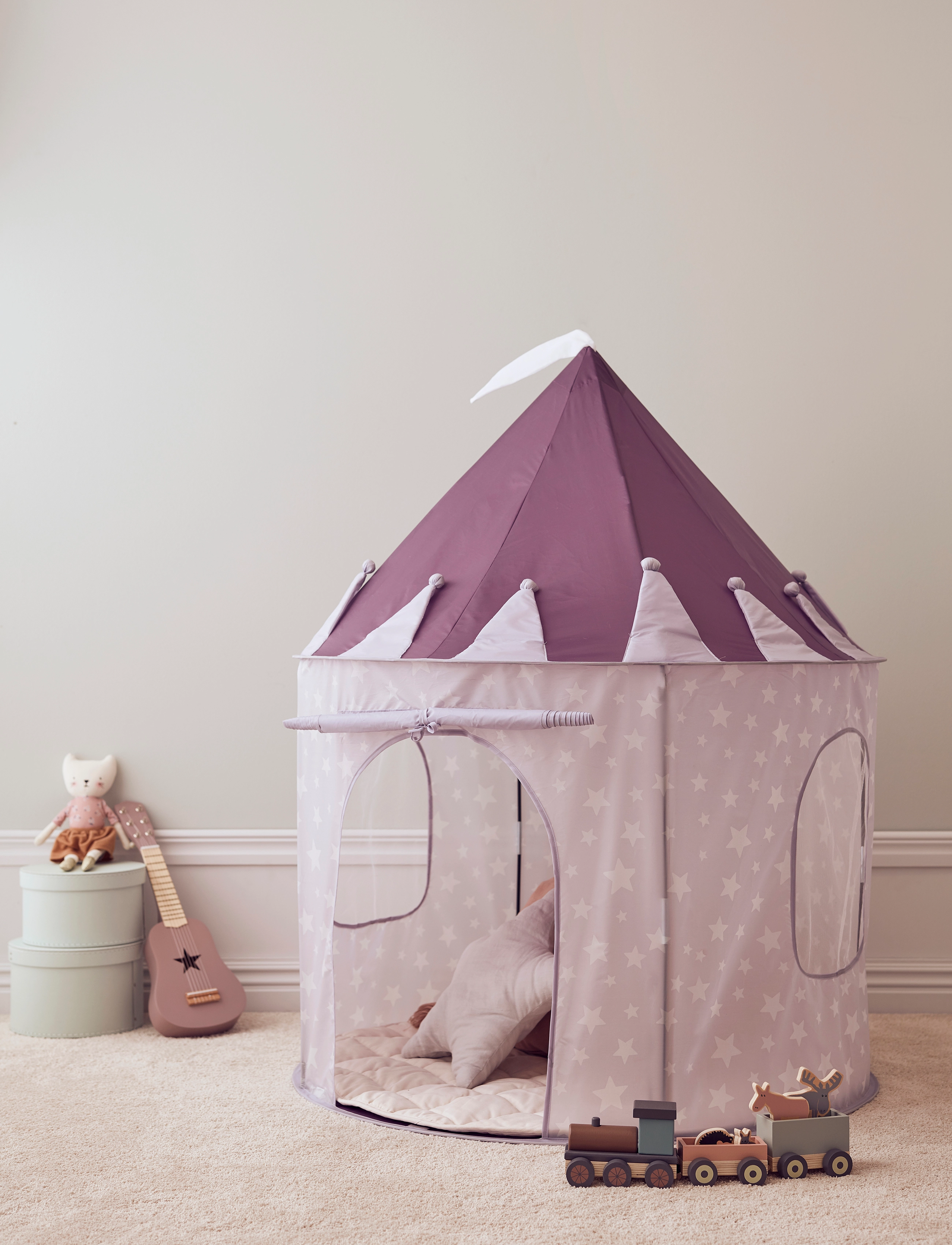 Kid's Concept Tent Lilac & Tunnel Lilac, One Size, Furniture, Lila - Kids Bedroom Sets, Kinder