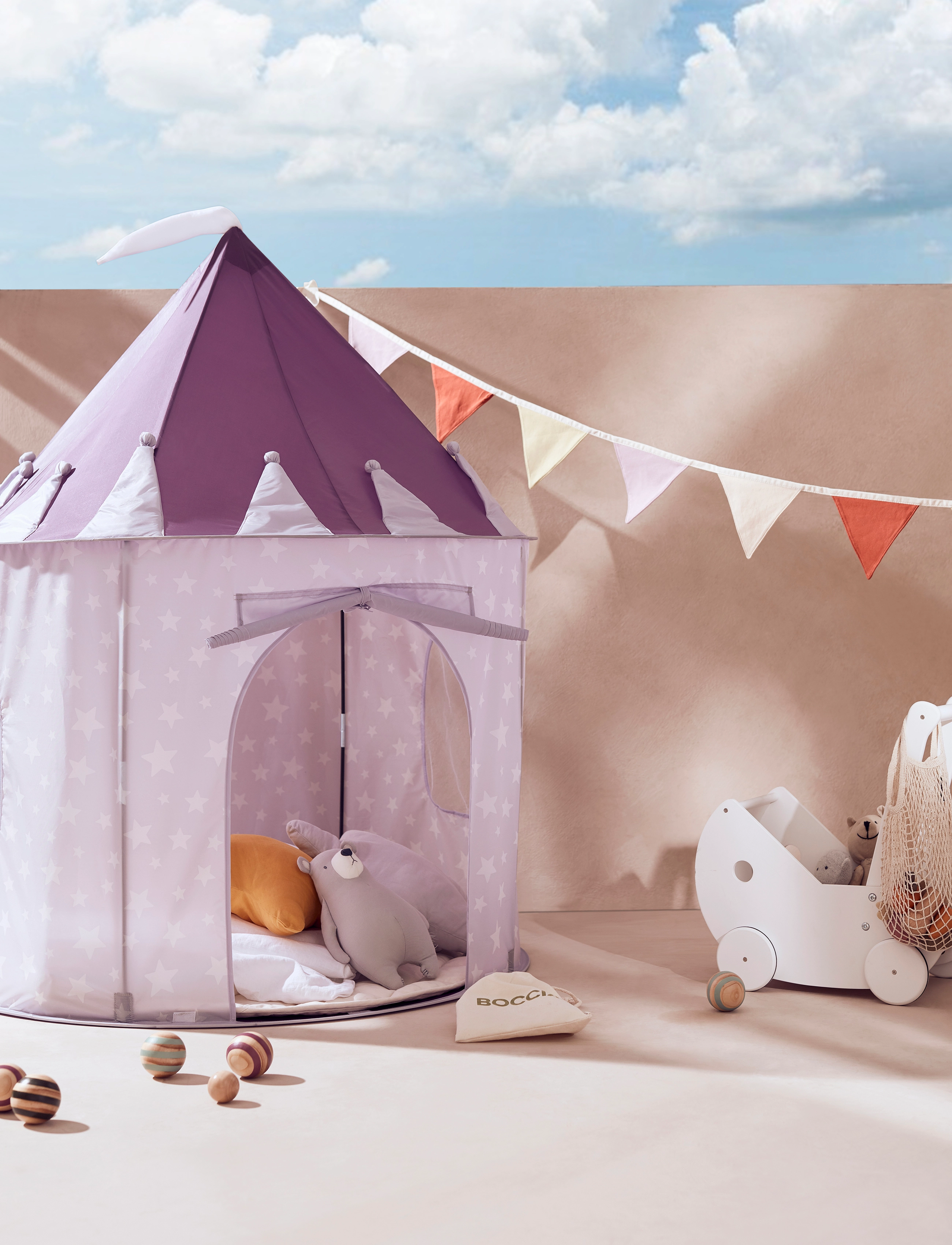 Kid's Concept - Tent lilac & Tunnel lilac - húsgagnasett fyrir börn - purple - 4