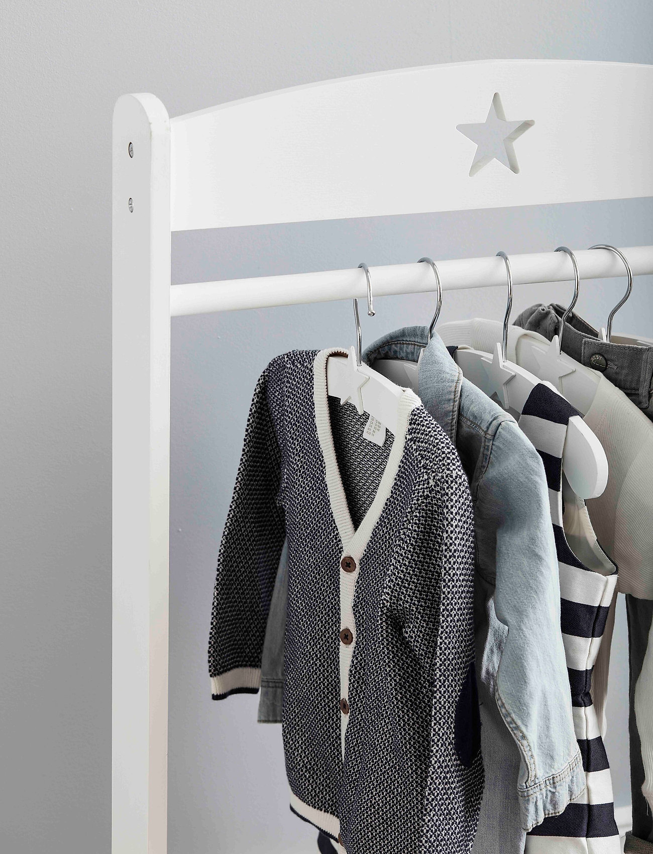 Kid's Concept - Clothes rail white STAR - white - 1