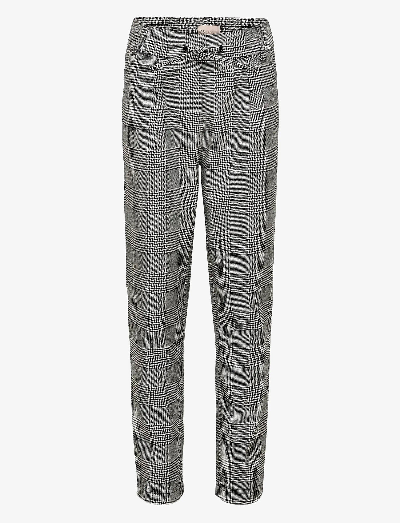 Kids Only - KONPOPTRASH SOFT CHECK PANT - byxor - medium grey melange - 0