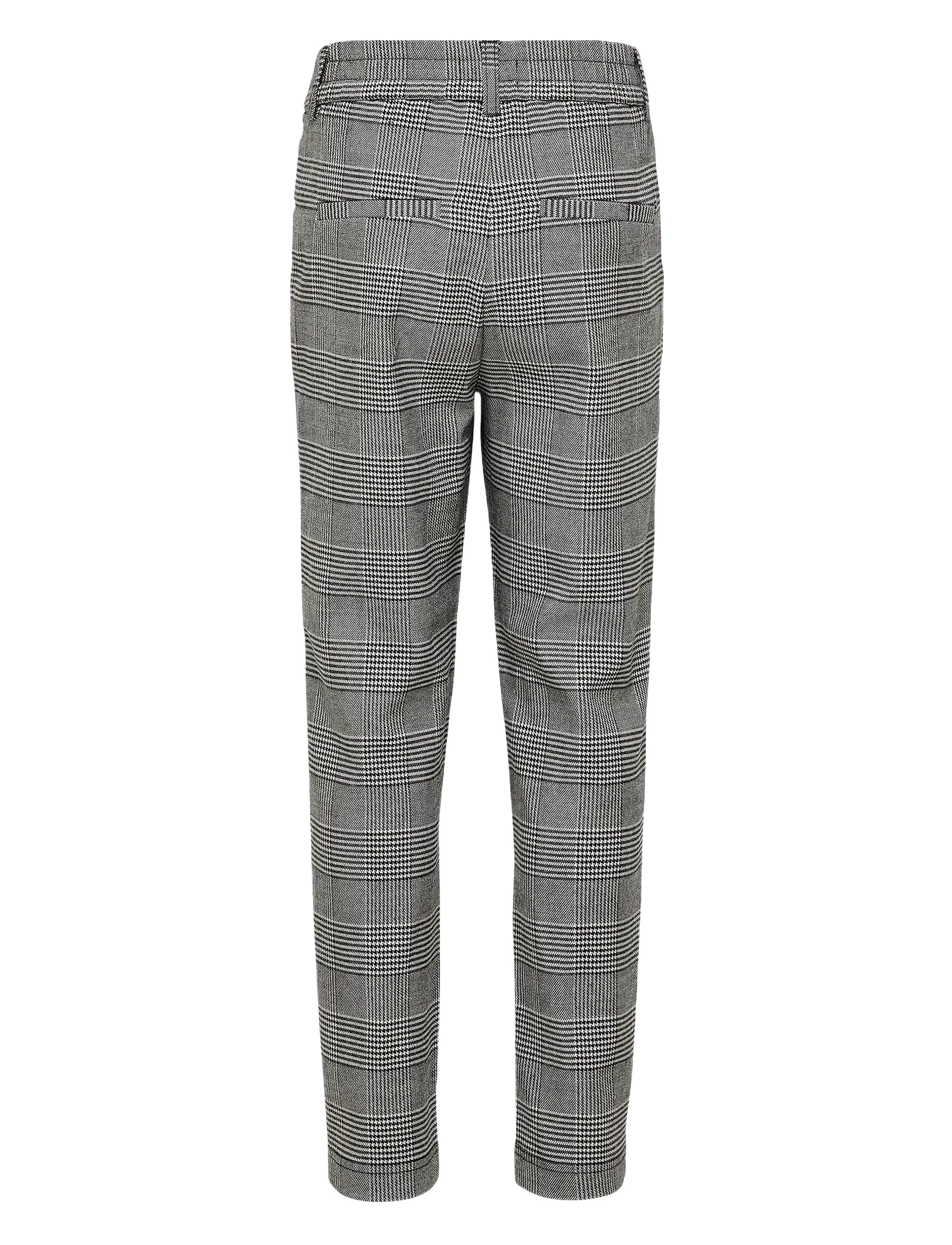 Kids Only - KOGPOPTRASH SOFT CHECK PANT NOOS - medium grey melange - 1