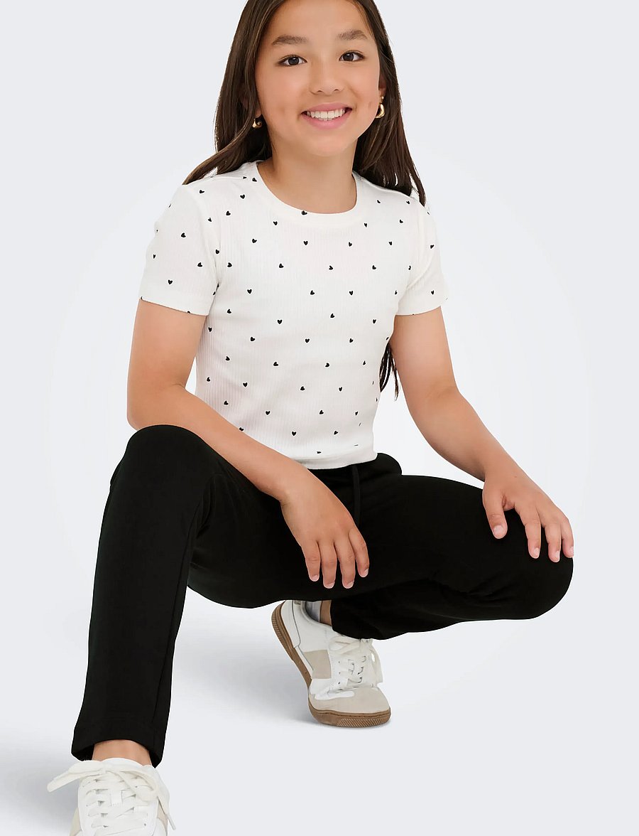 Kids Only - KOGPOPTRASH EASY PANT PNT NOOS - pantalons - black - 4