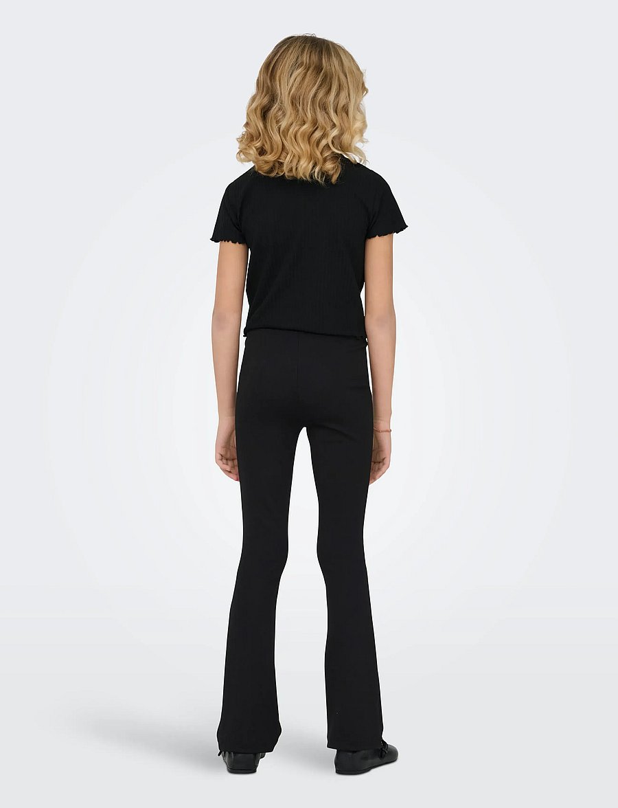Kids Only - KOGPAIGE FLARED PANT PNT NOOS - pantalons - black - 3