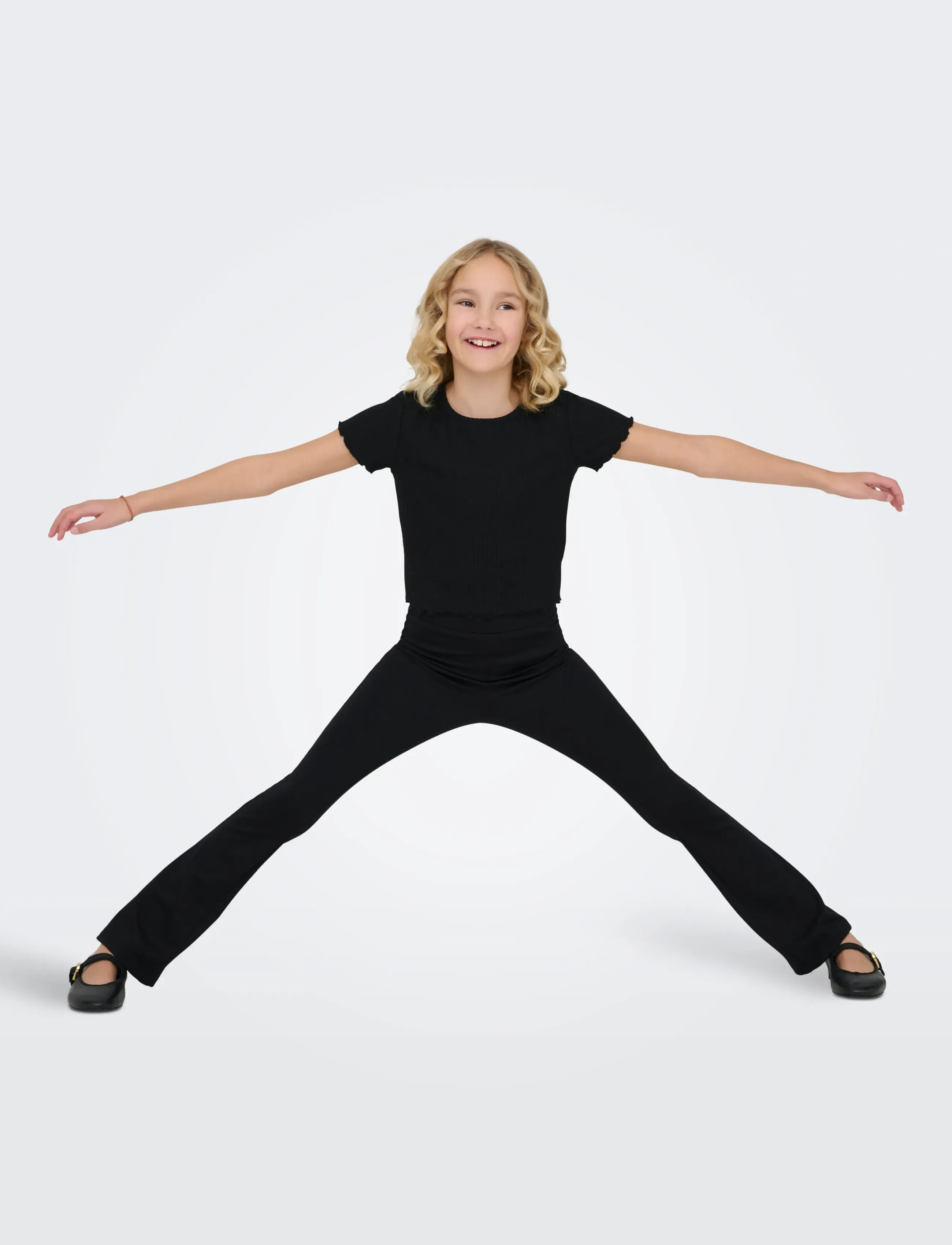 Kids Only - KOGPAIGE FLARED PANT PNT NOOS - bukser - black - 4