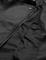 Kids Only - KOGFREYA FAUX LEATHER BIKER OTW NOOS - spring jackets - black - 4