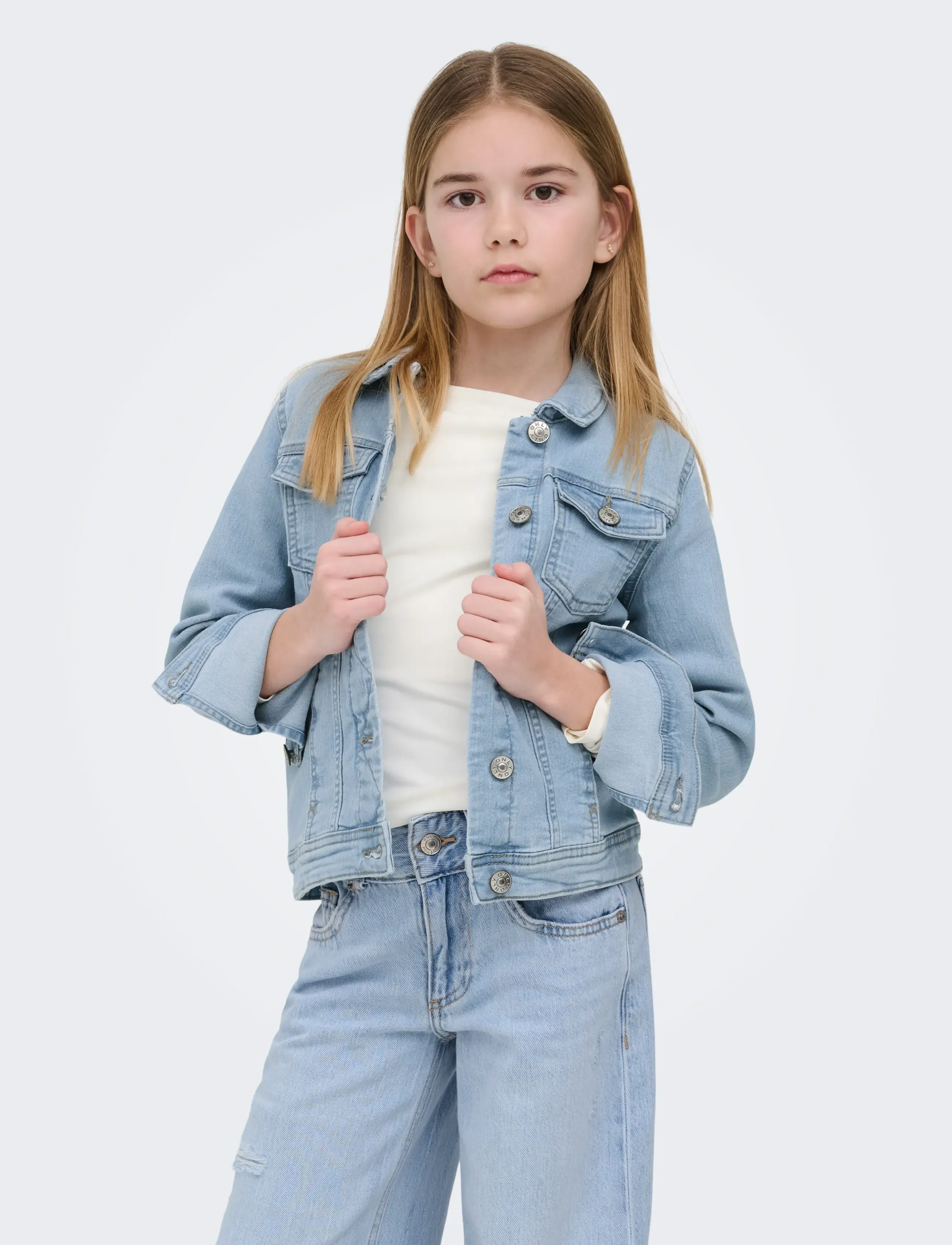 Kids Only Kogsara Light Blue Dnm Jacket Noos, 152, Jackets & Coats, Blau - Denim Corduroy, Kinder