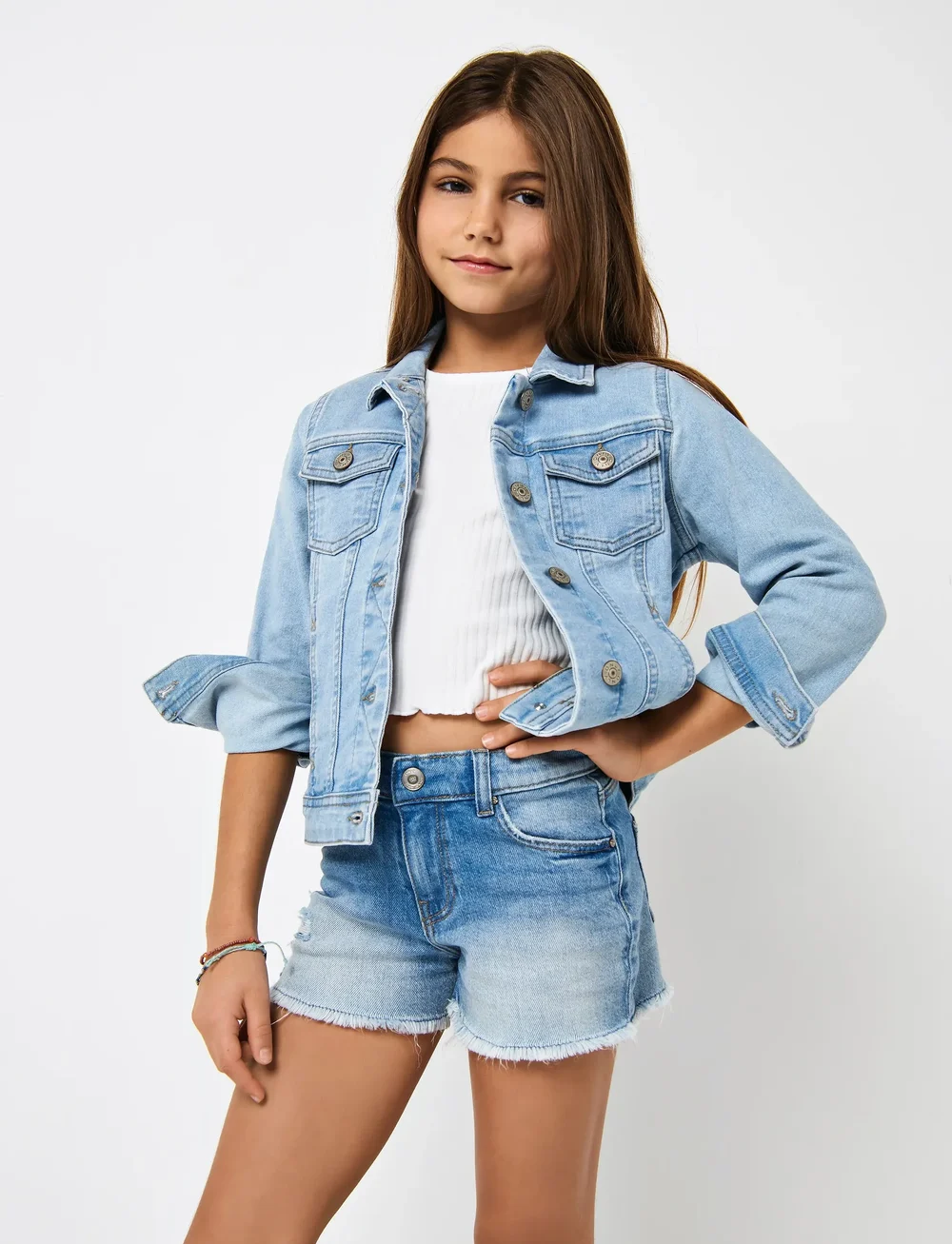 Kids Only - KOGSARA LIGHT BLUE DNM JACKET NOOS - denimjakker - light blue denim - 0