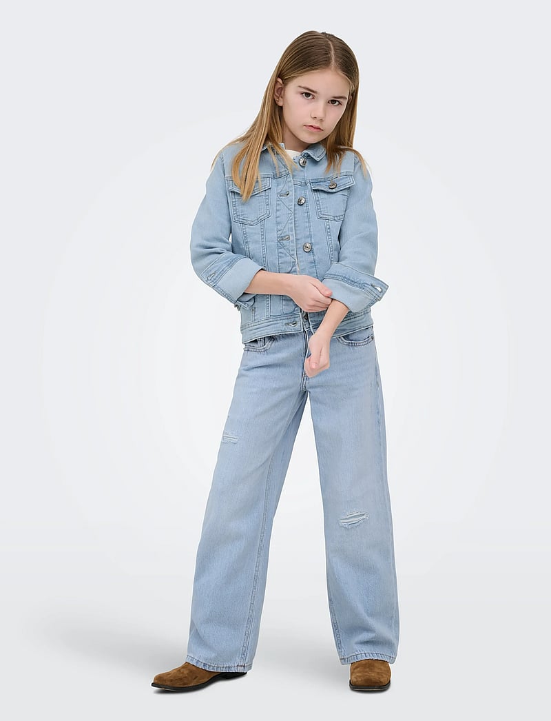 Kids Only - KOGSARA LIGHT BLUE DNM JACKET NOOS - jeansjacken - light blue denim - 4
