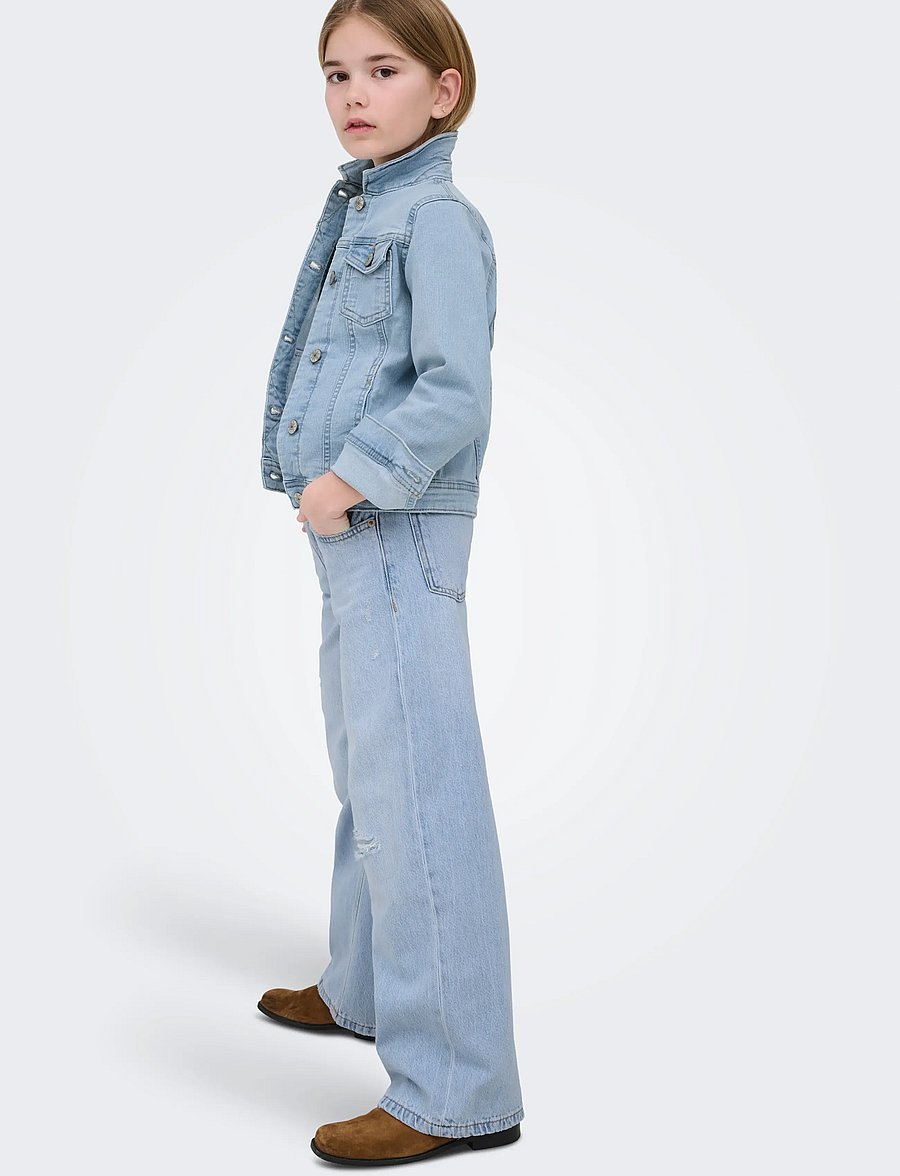 Kids Only - KOGSARA LIGHT BLUE DNM JACKET NOOS - jeansjacken - light blue denim - 5