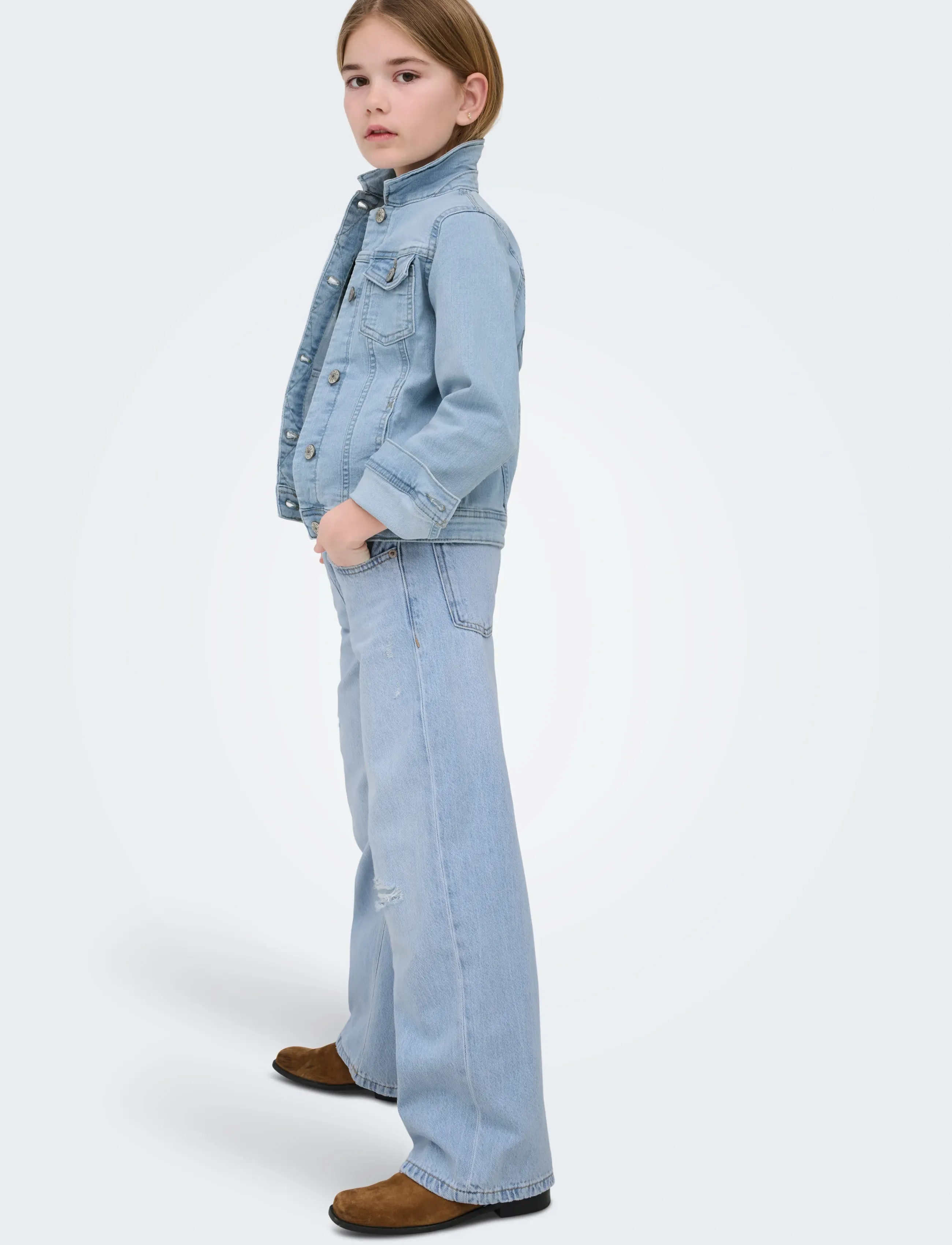 Kids Only - KOGSARA LIGHT BLUE DNM JACKET NOOS - jeansjacken - light blue denim - 5
