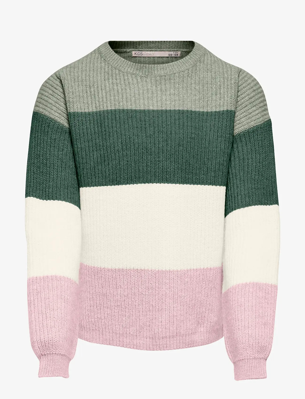 Kids Only - KOGSANDY L/S STRIPE PULLOVER KNT NOOS - jumpers - desert sage - 0